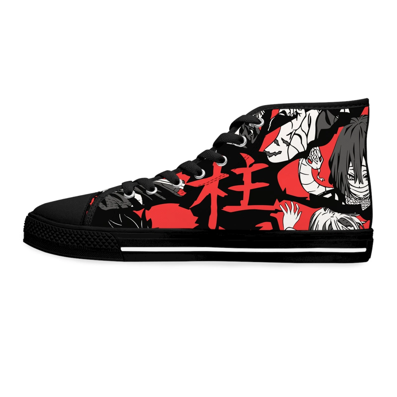 Stylish Women High Top Sneakers Shoes demon fan art anime manga