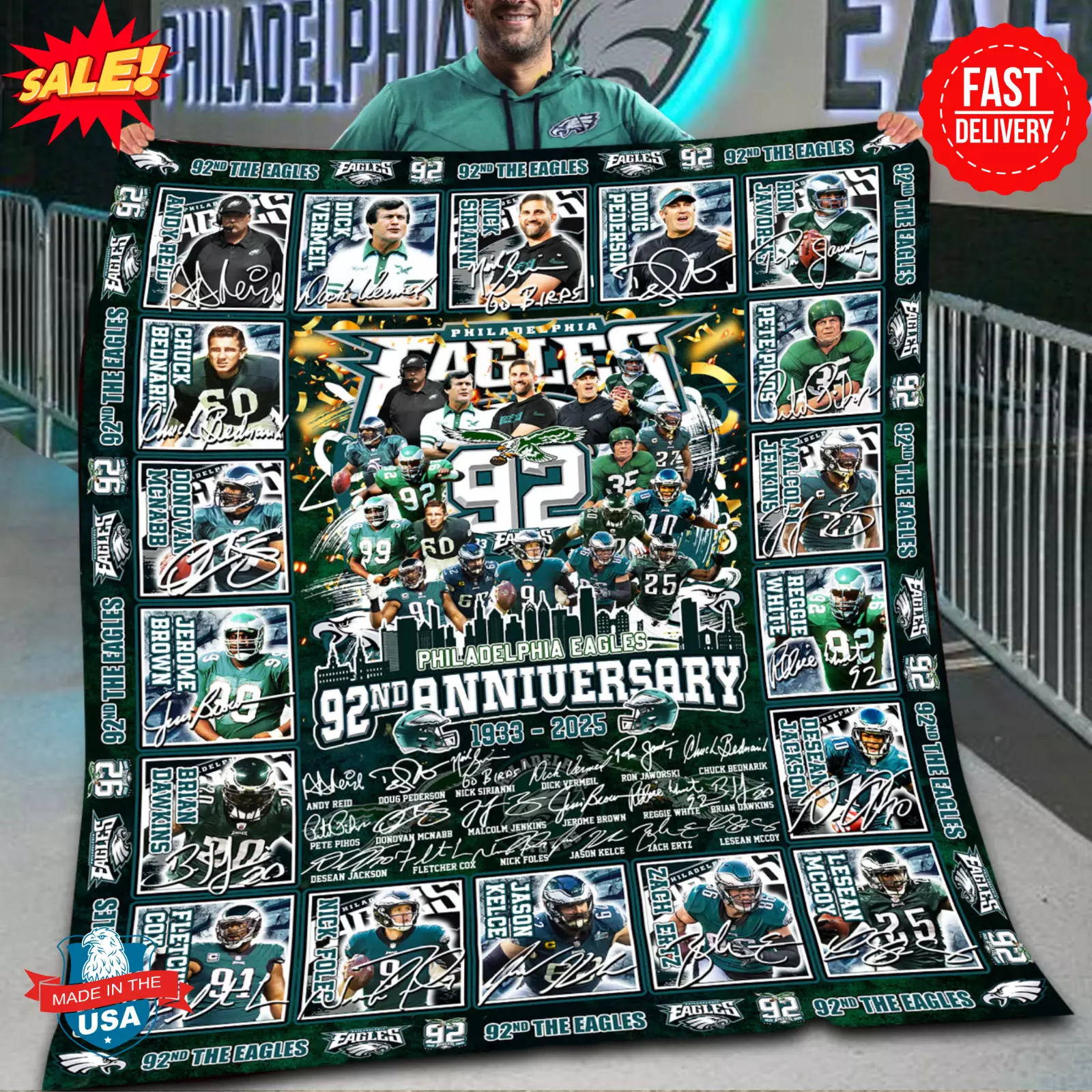 The Eagles 92nd Anniversary 1933-2025 Blanket