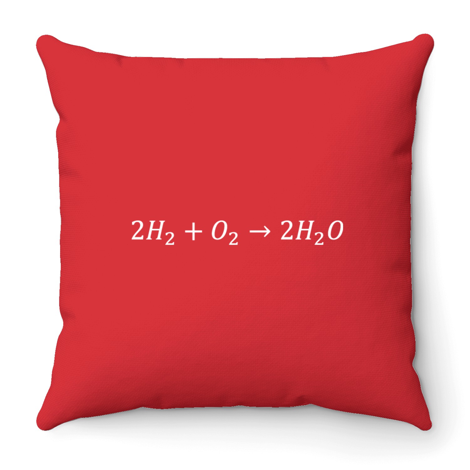 Water Formation Chemical Reaction Dark Version Throw Pillows