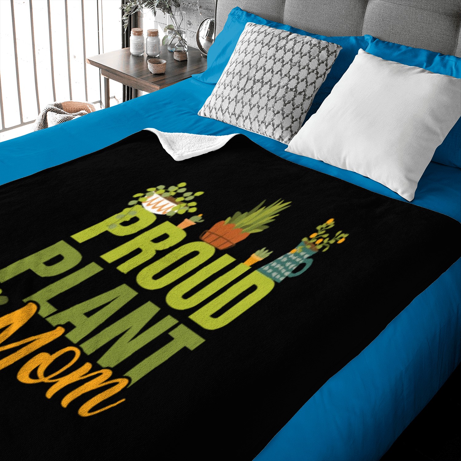 Plant Mom Baby Blankets