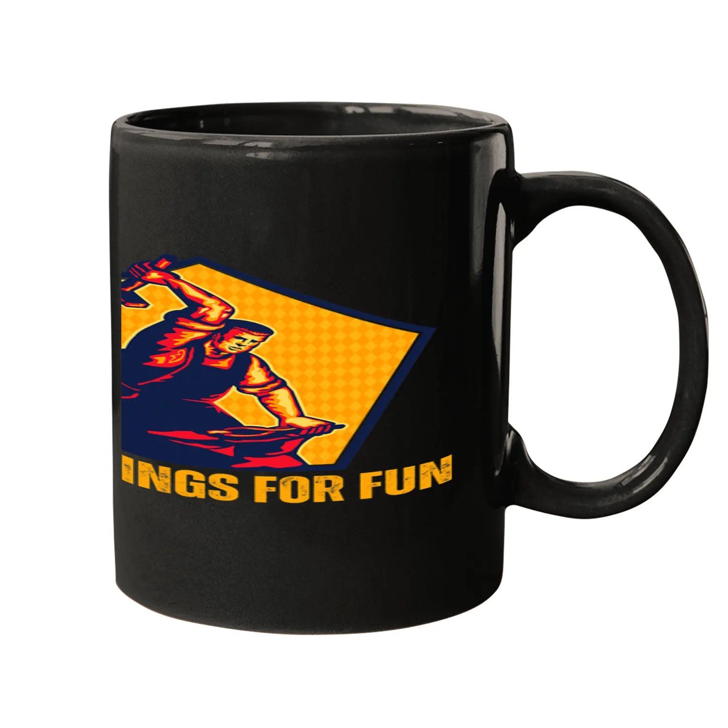 Blacksmith Job I Hit Things For Fun Blacksmith Anvil Hammer Mugs
