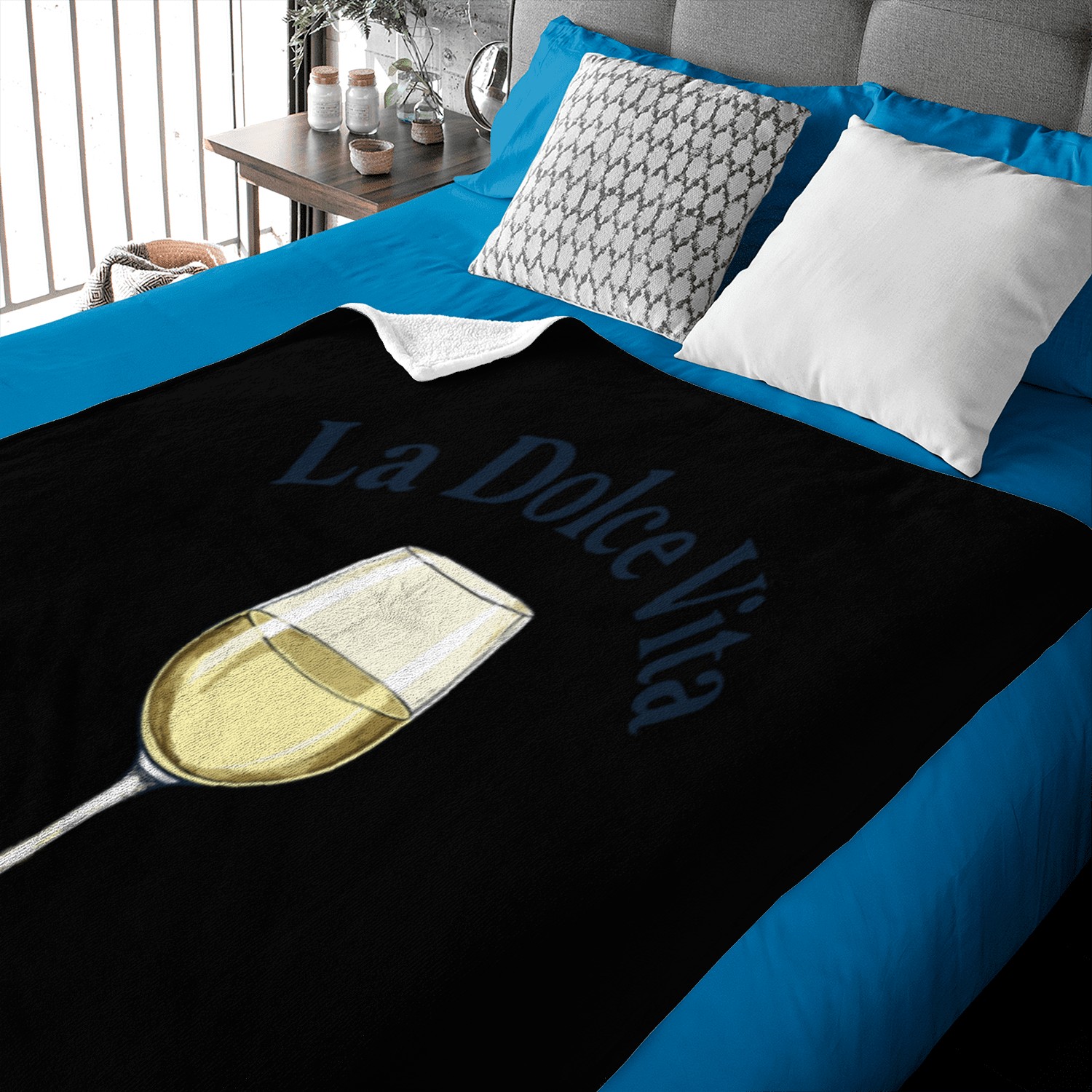 La Dolce Vita – Wine Lover Vintage Style Baby Blankets