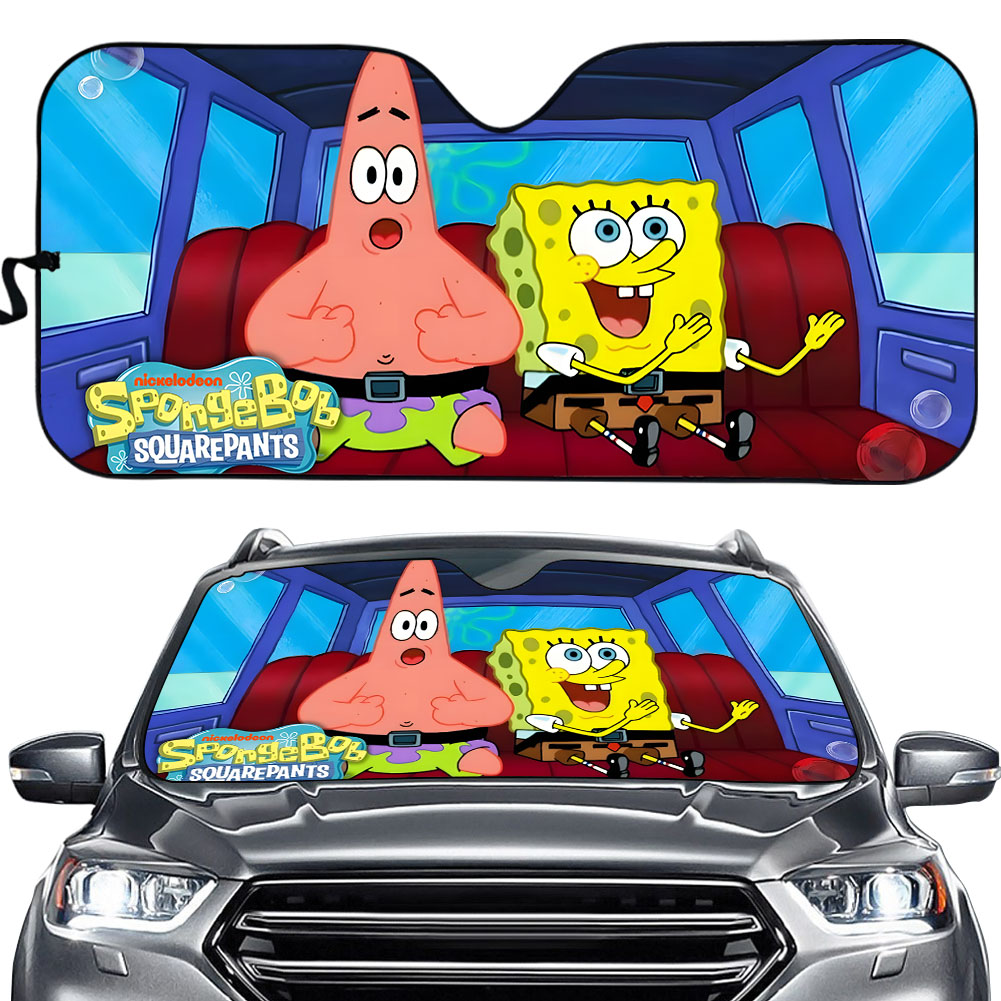 Car Sunshade Spongebob Squarepants Auto Sun Shade Insulated Sunshade