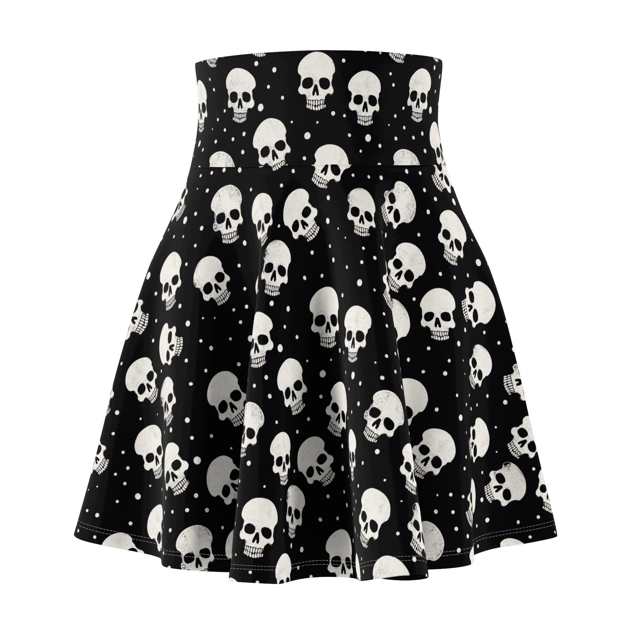 Haunted House Skater Skirt for Women Halloween Outfit