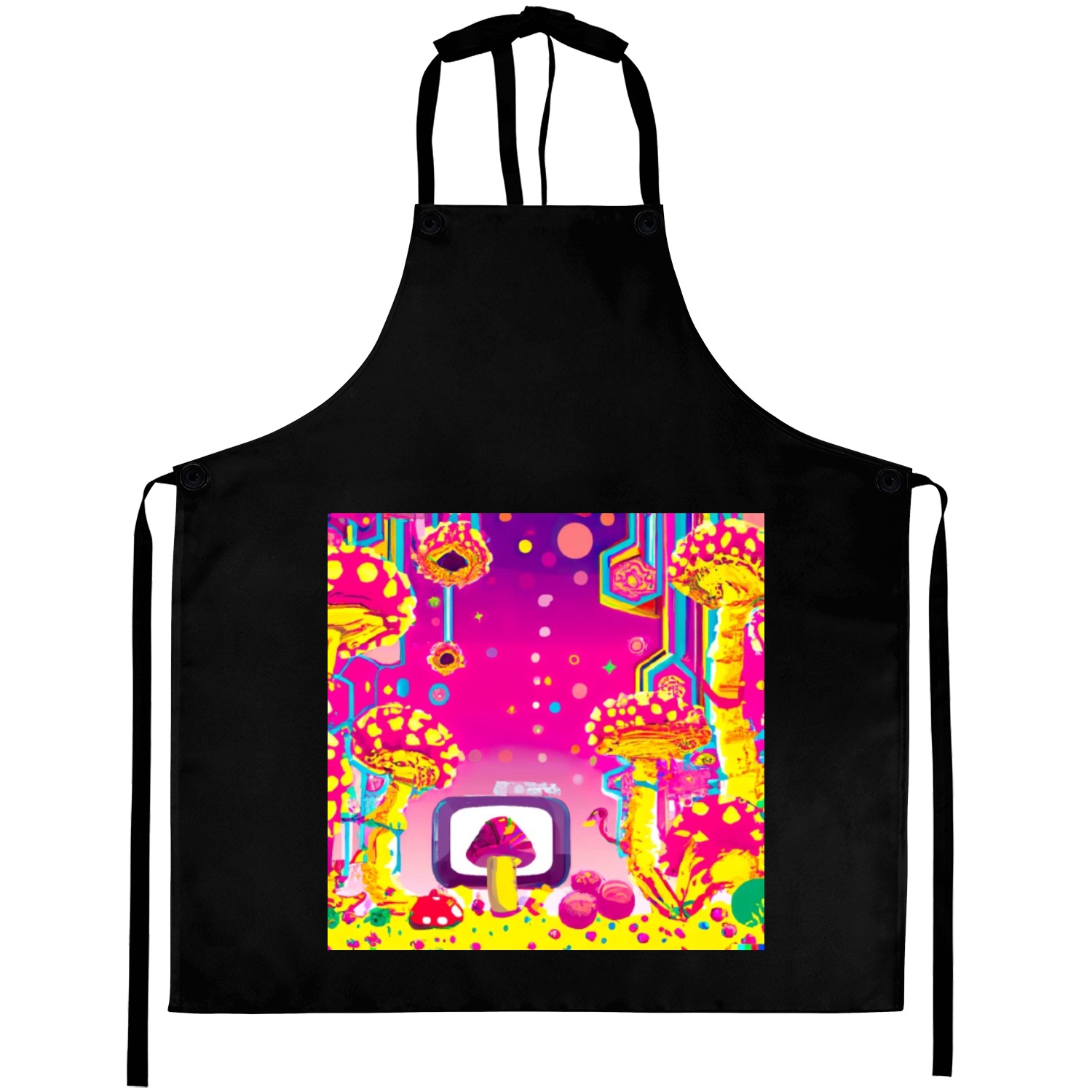 Psychedelic Video Game Fantasy World Aprons