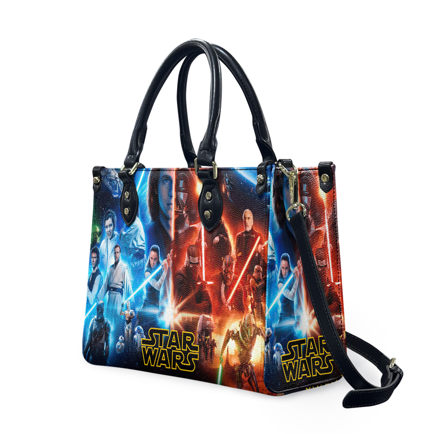 Personalized Star Wars Leather Handbag, The Force Lovers Leather Handbag Gift