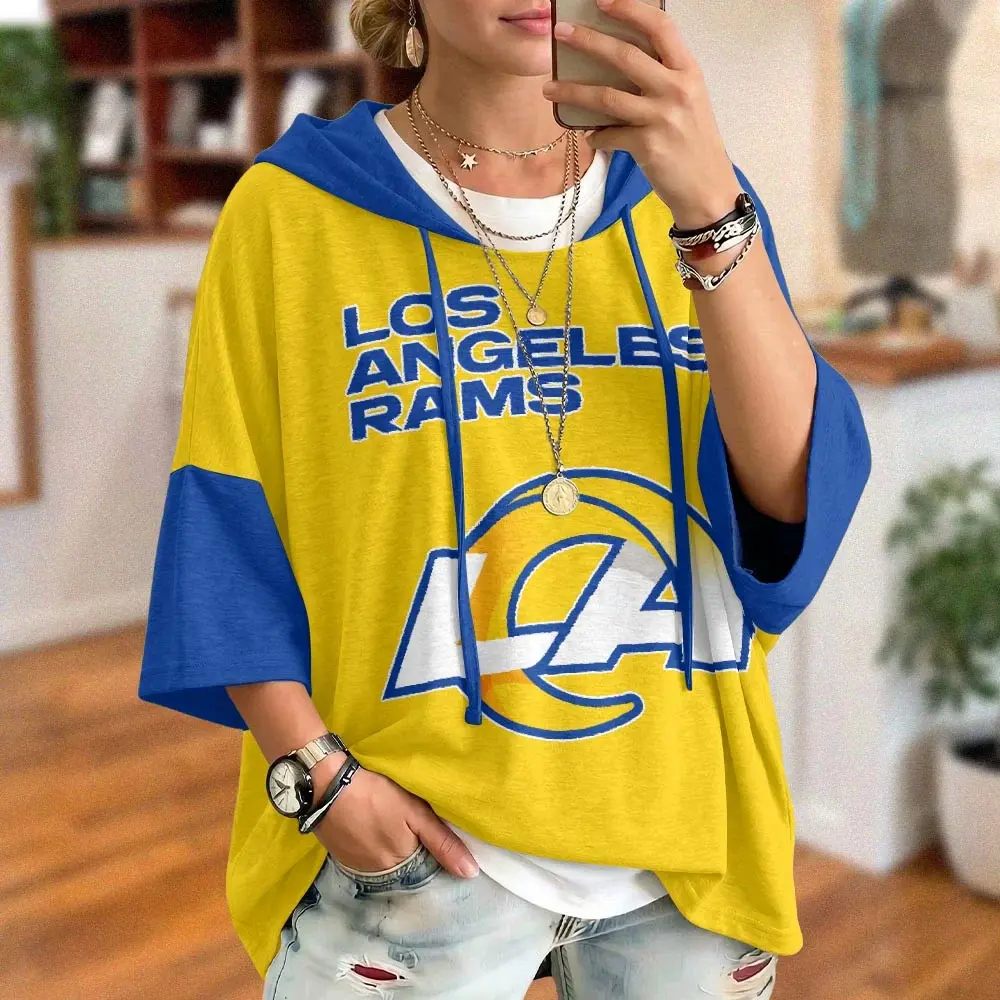 Los Angeles Rams Oversized Short Sleeve Hoodie