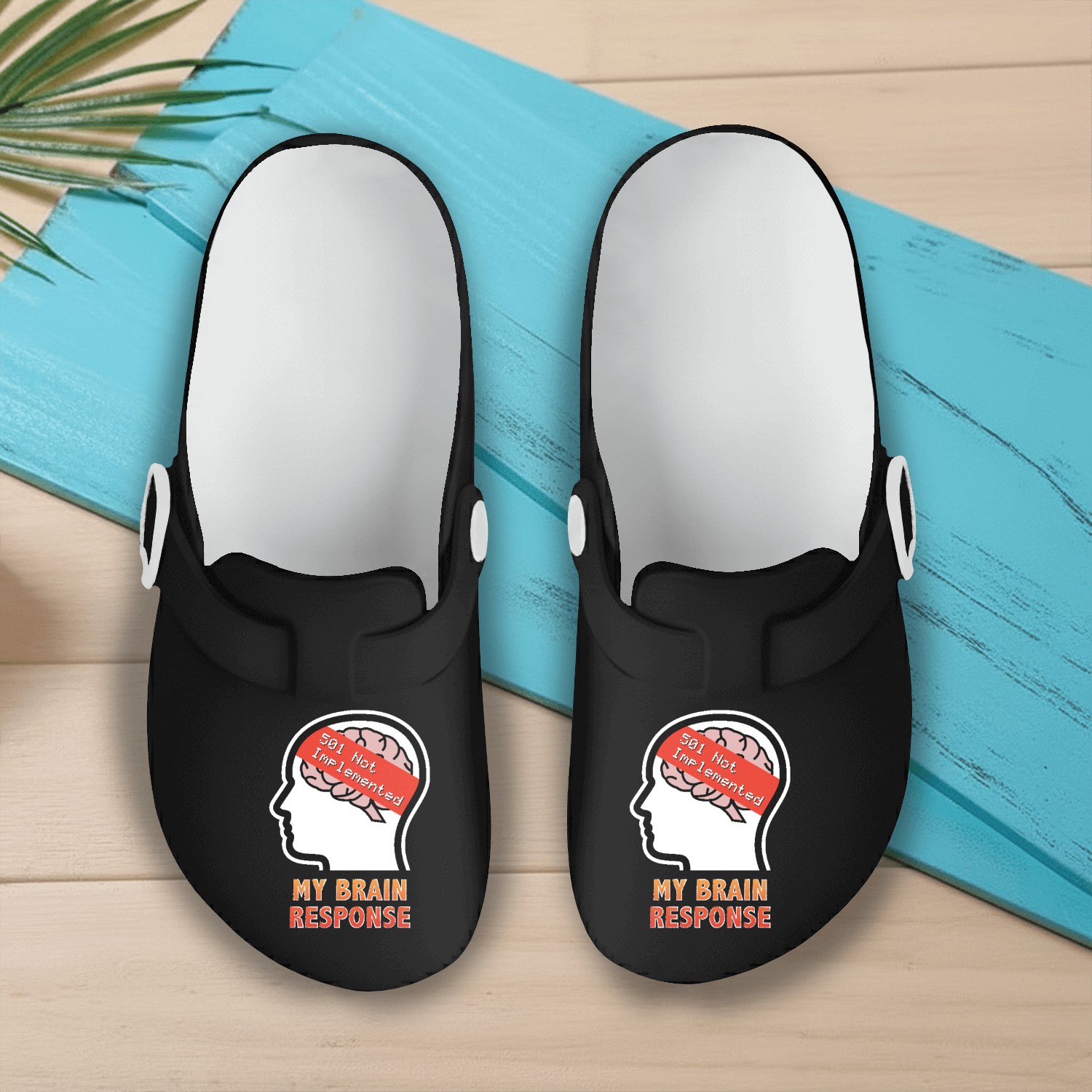 My Brain Response: 501 Not Implemented Slip On Clogs