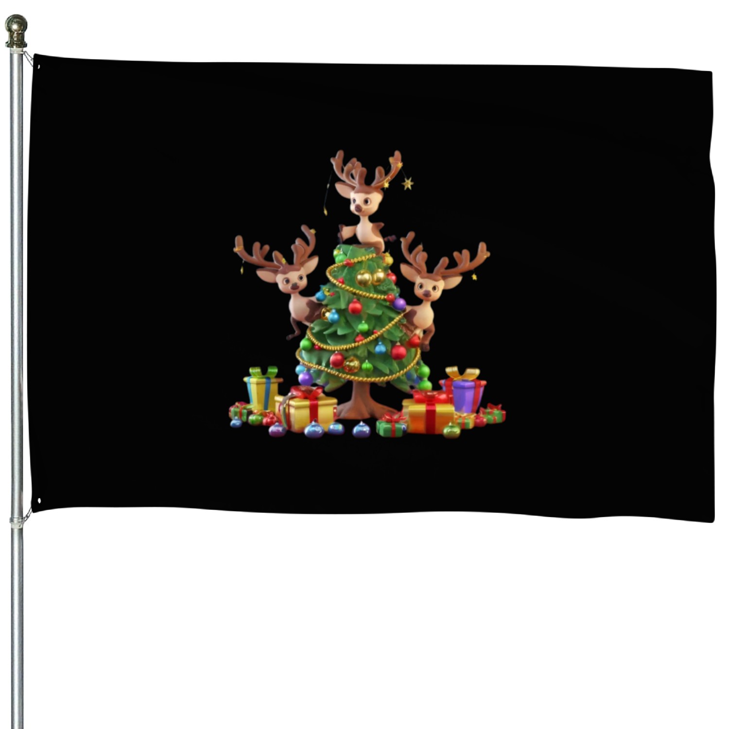 Christmas tree House Flags