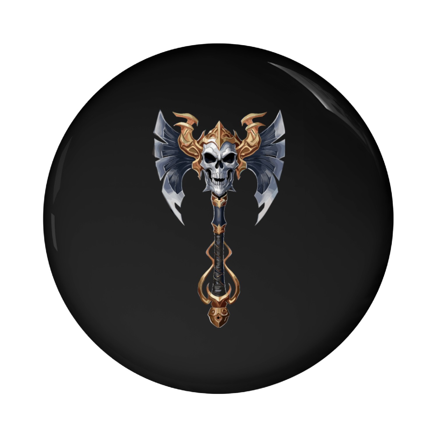 Viking ax for a Viking Northman Pin Buttons