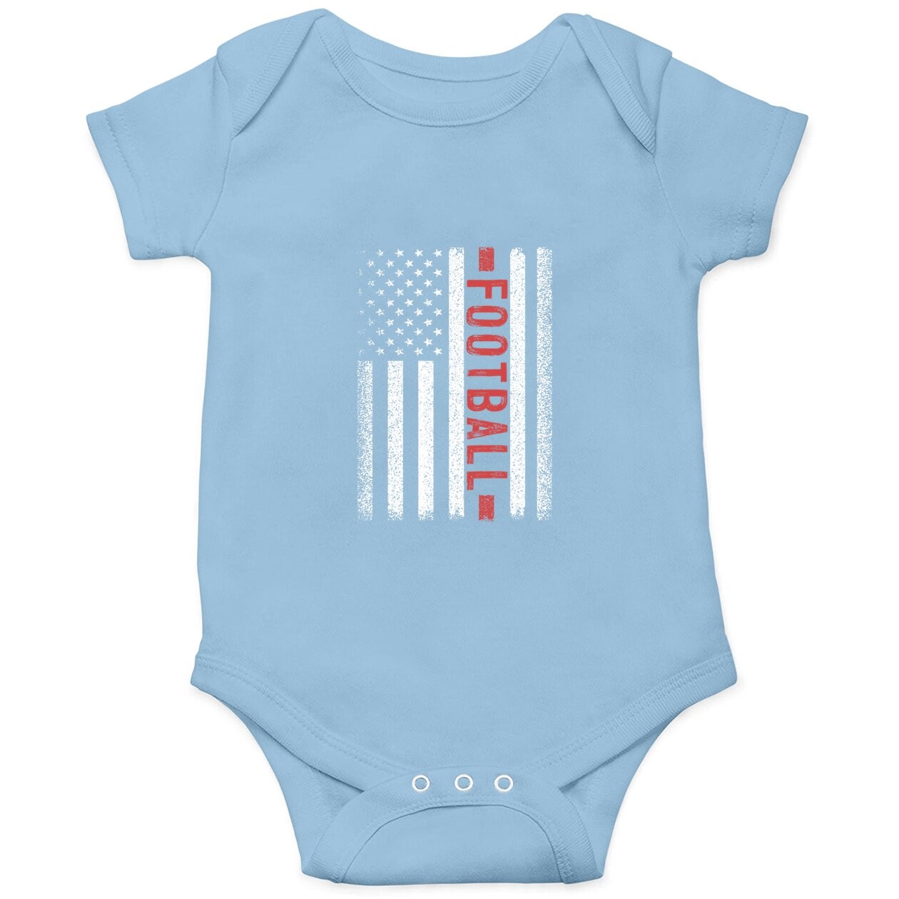 Football American Flag Football Player Baby Bodysuit