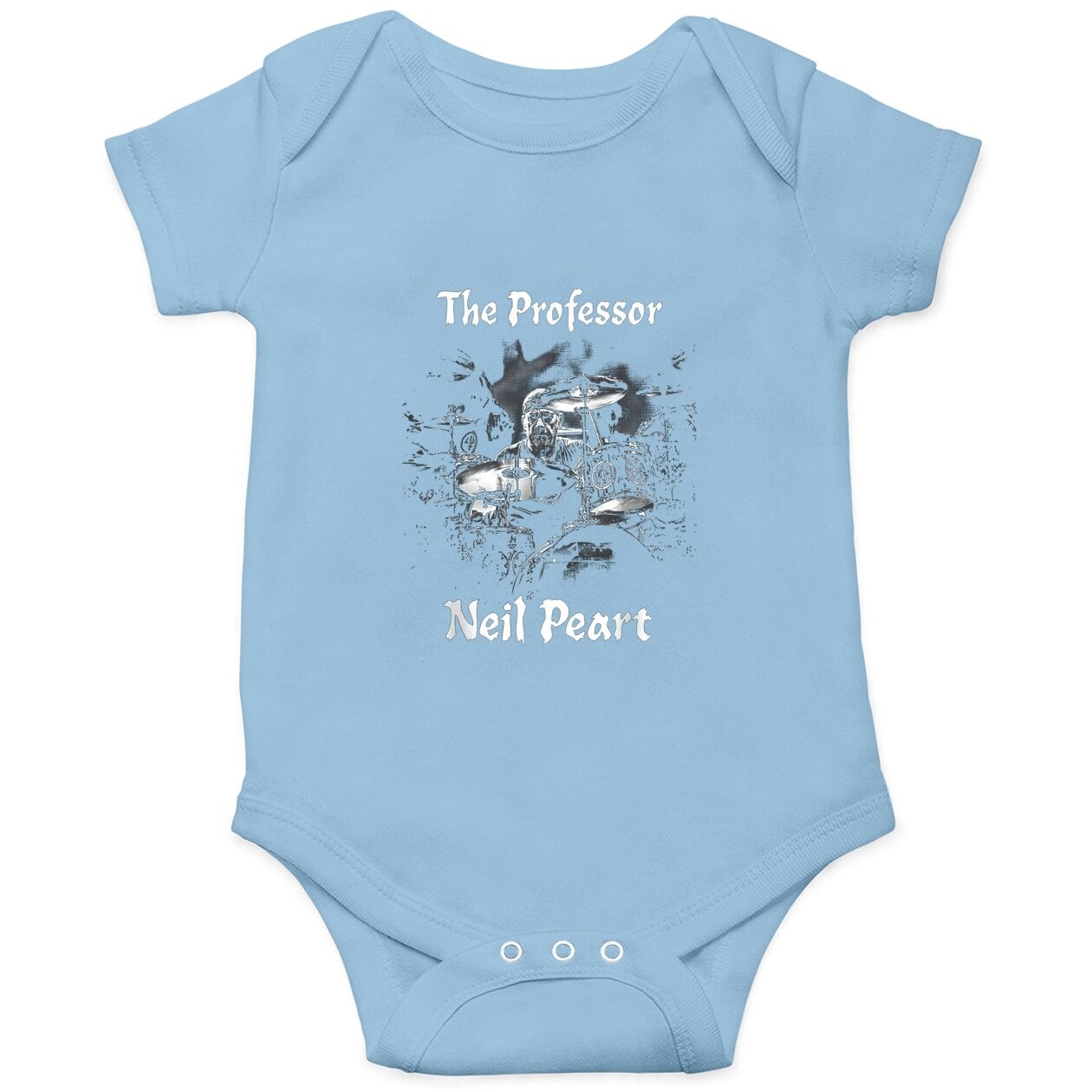 Neil Peart The Drumming Professor-rush Drummer Baby Bodysuit