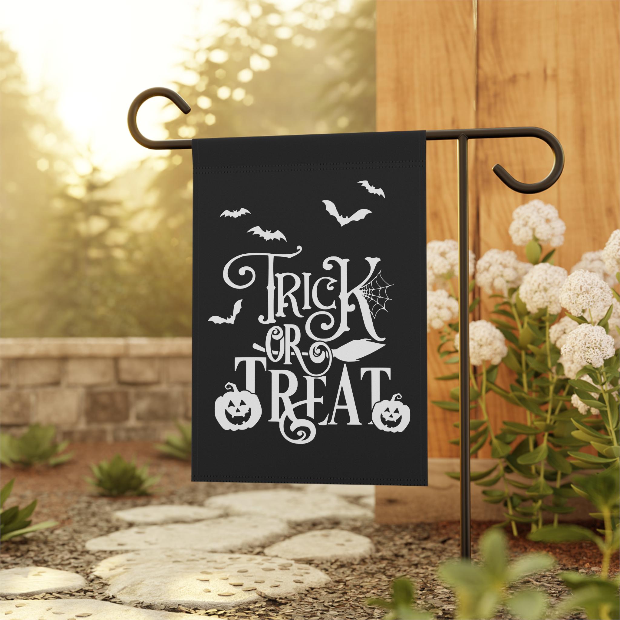 Trick or Treat Garden Flag, Halloween Home Decor, Halloween Gift, Fall Decor, Fall Home, Fall Decor for Home, Halloween Decor Outdoor