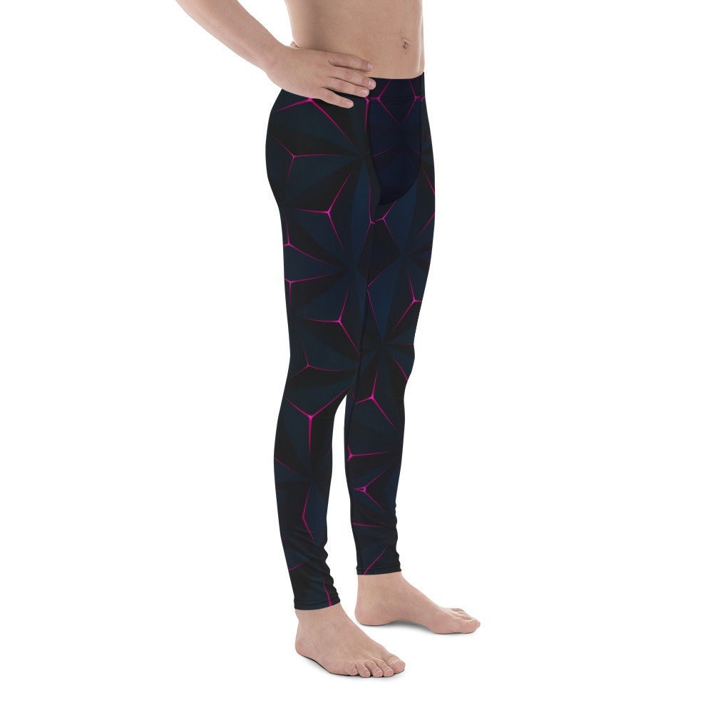 Midnight Reckoning Polygon Men's Leggings