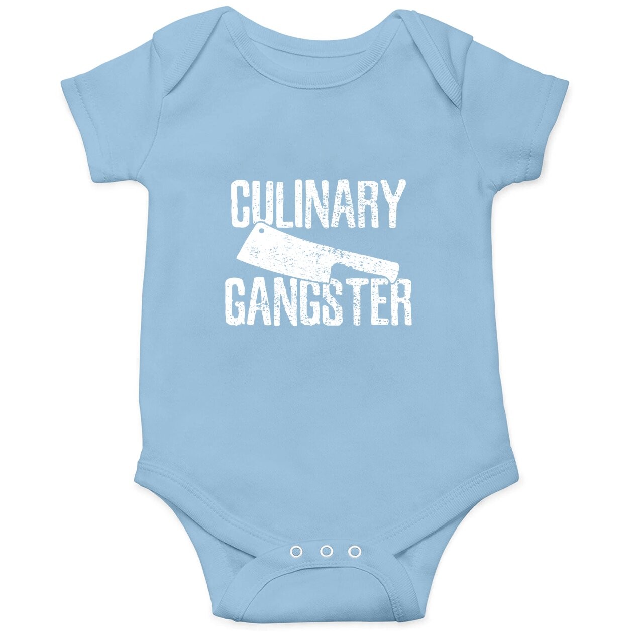 Black Chef Cook Cooking Culinary Gangster Vintage Black Baby Bodysuit Small