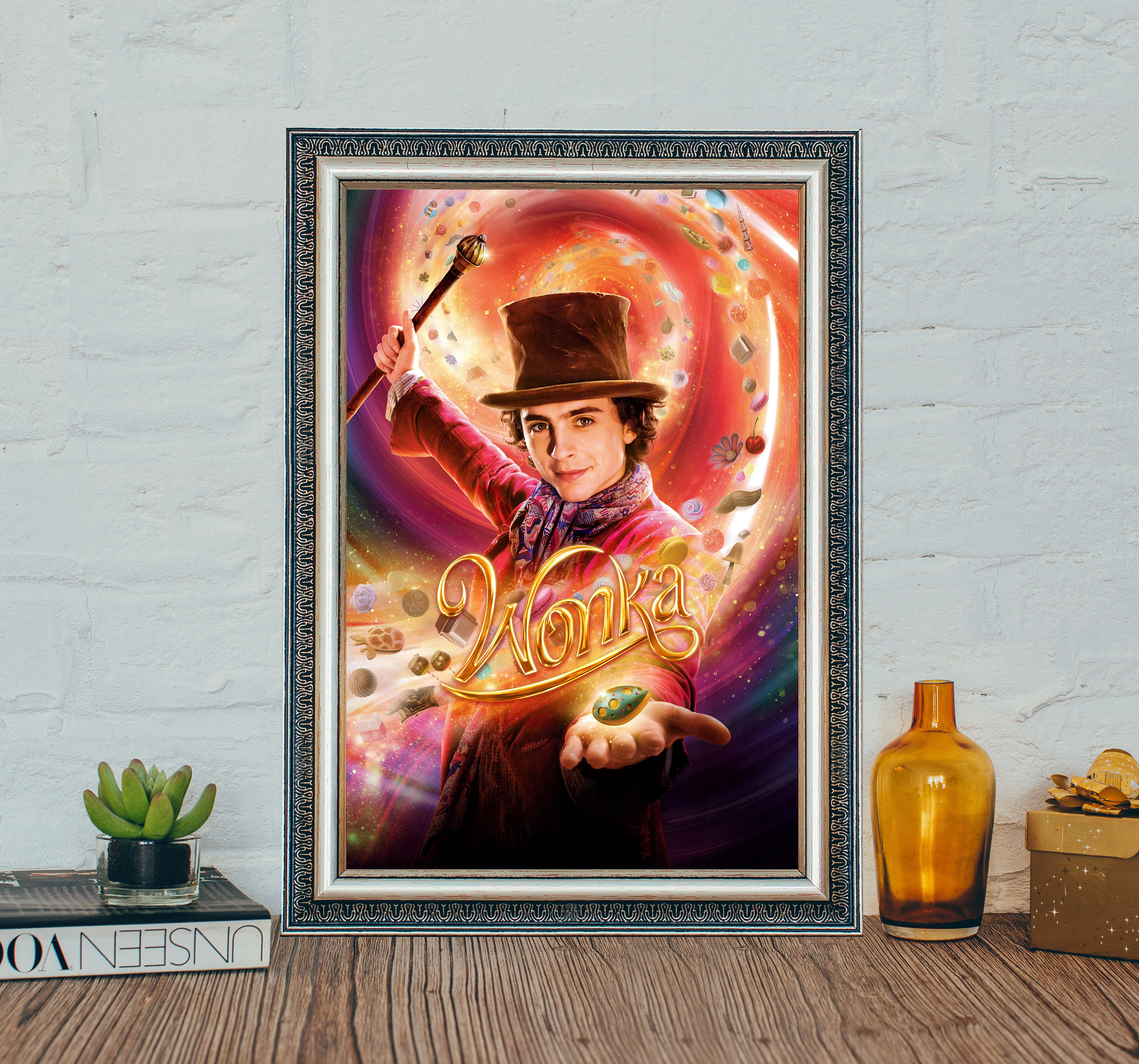 Wonka Movie Poster, Timothe Chalamet Classic Movie Poster