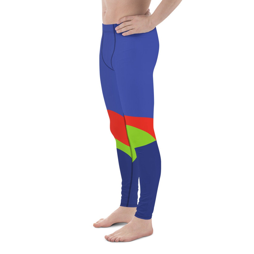 Abstract Waves Colors Men's Leggings