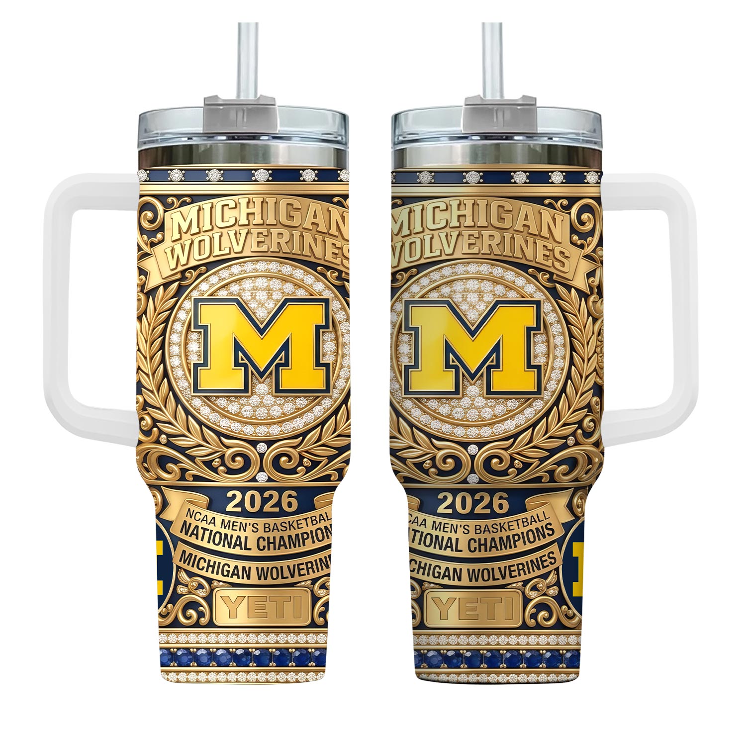 Michigan Wolverines 2026 NCAA Men’s Basketball National Champions YETI Tumbler
