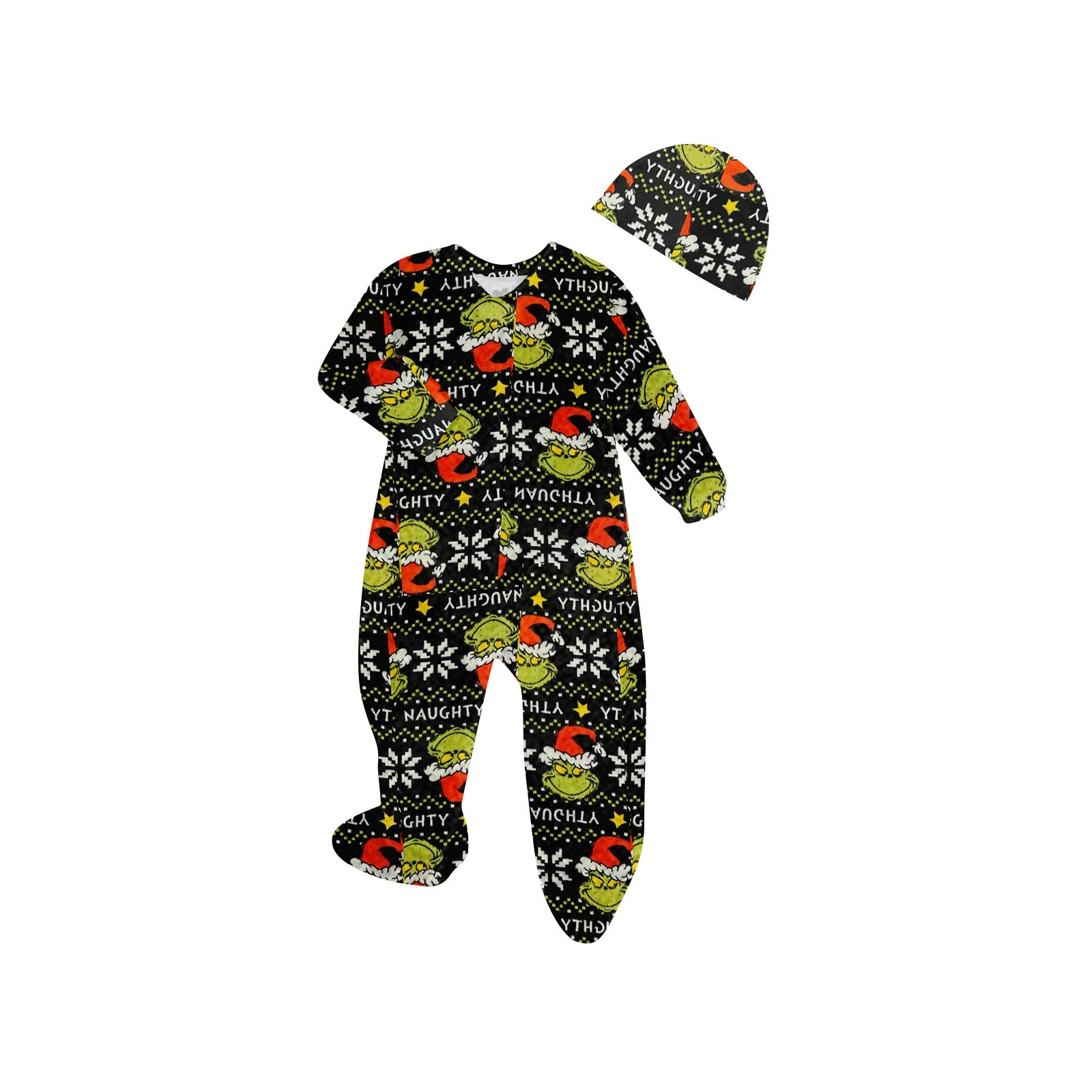 Funny Character Hooded Jumpsuit | Christmas Pajama Outfits | Family Matching Pajamas