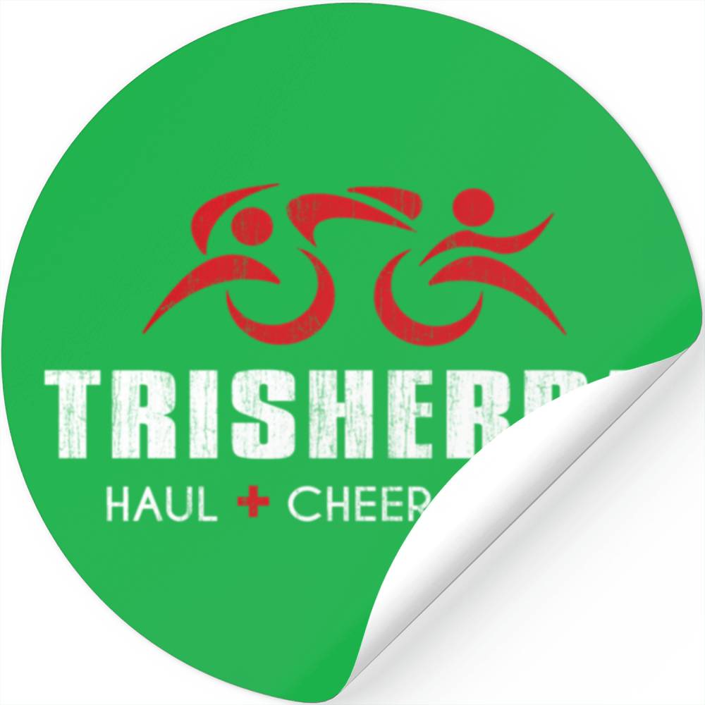 Trisherpa Tri Sherpa Triathlon Inred - Haul Cheer Stickers