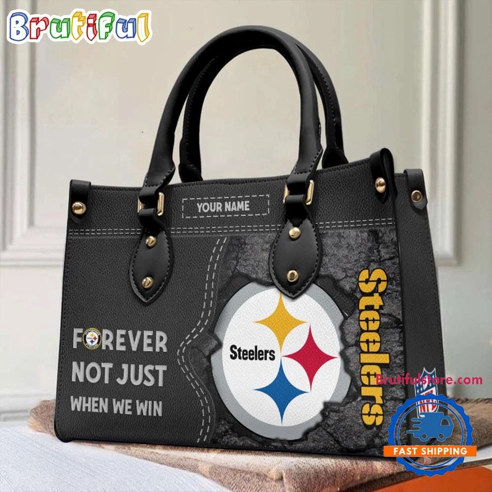 Custom Pittsburghs Team Steeler Forever Leather Bag, Woman Leather Bag