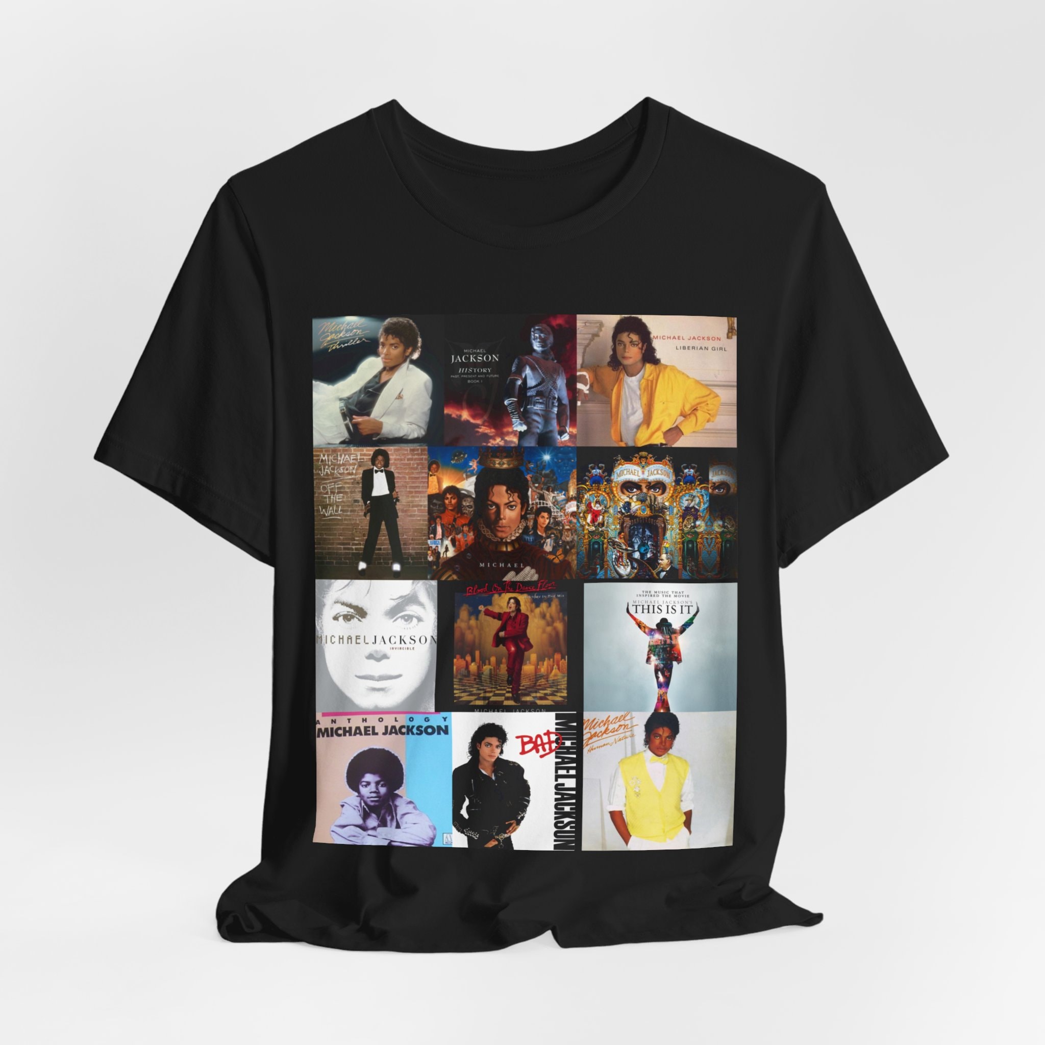The Michael Jackson "Album Cover" Unisex Jersey Short Sleeve Tee, Summer Casual Shirt, All Size Available