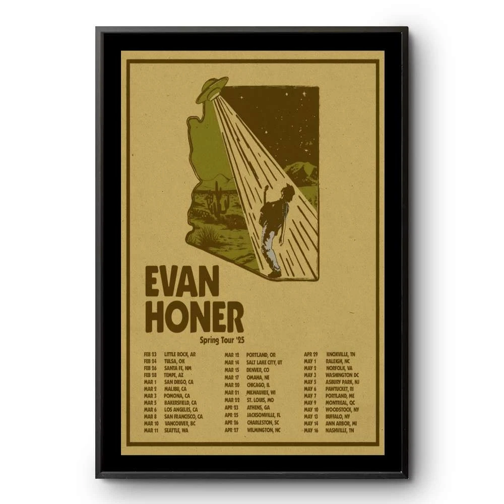 Poster Evan Honer Spring Tour 2025
