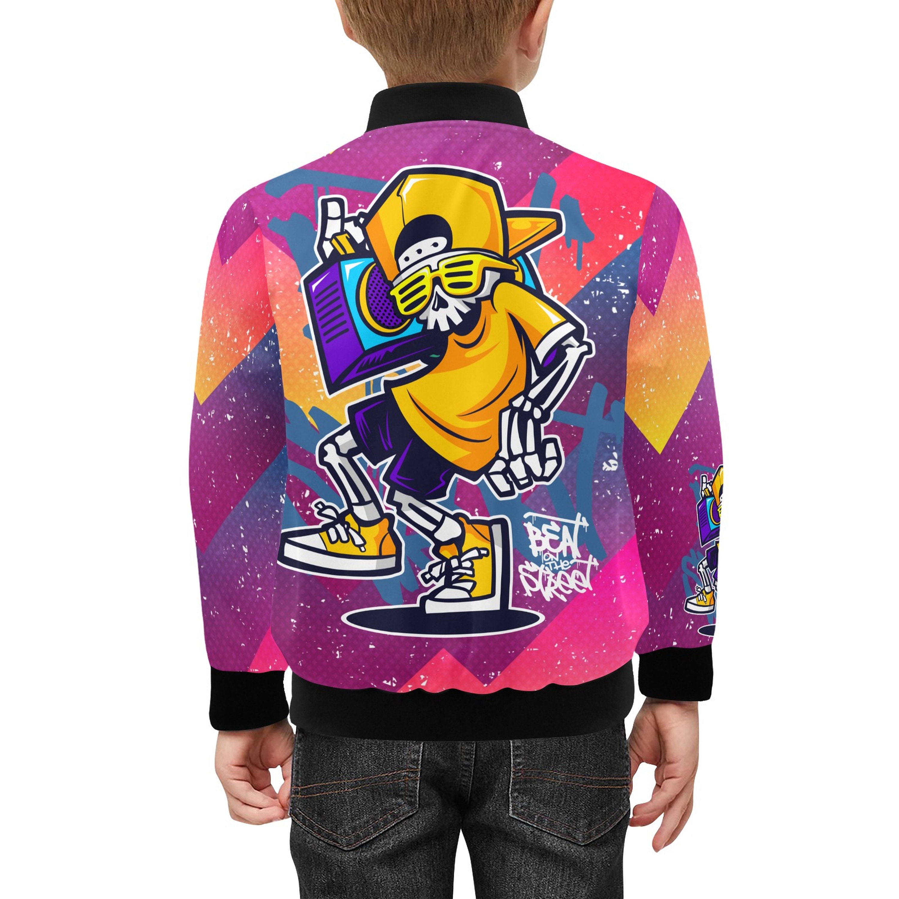 bomber jacket with pockets B-Boy Rap Hip Hop Homy