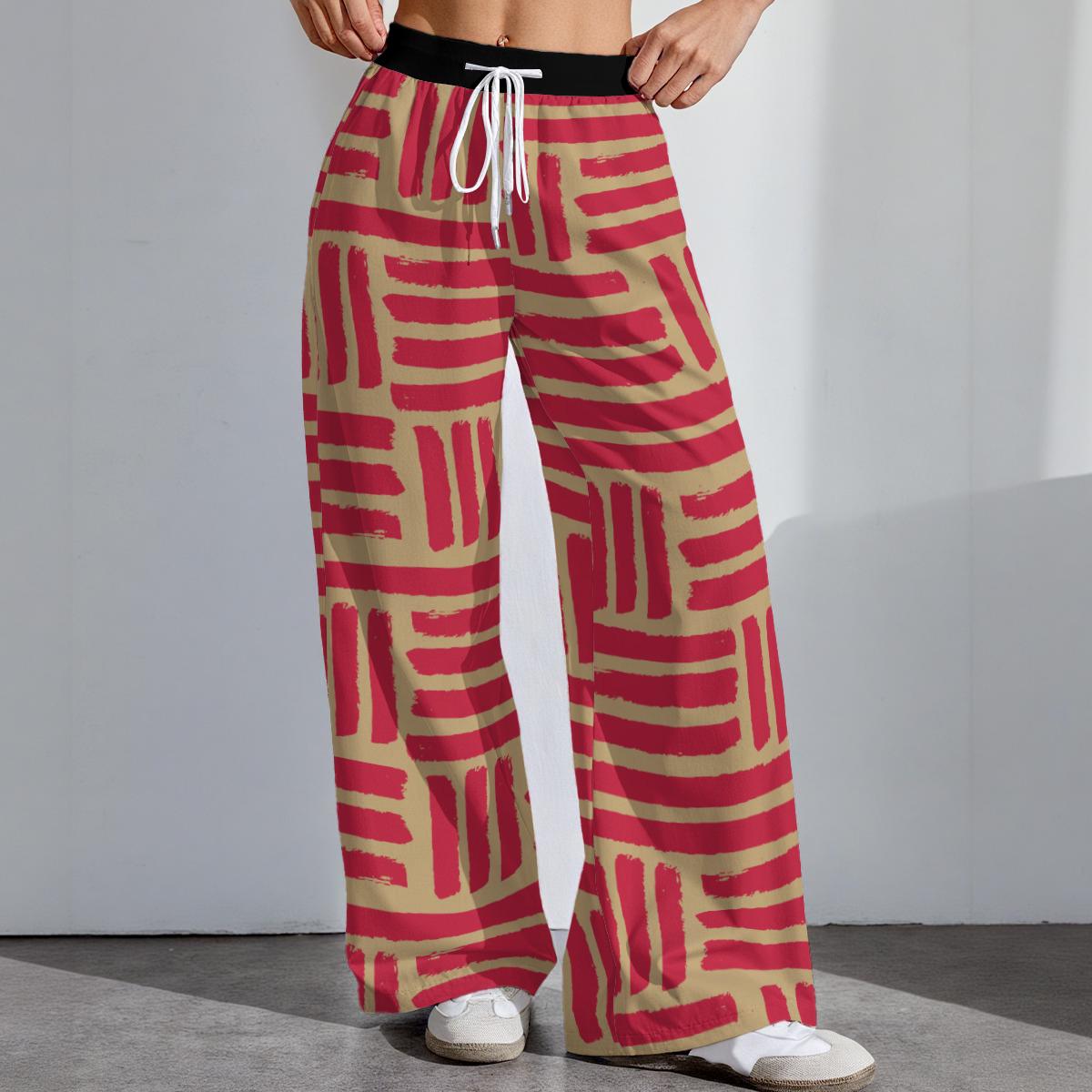 San Francisco Football Stretch Pants, Women's Game Day Trousers, Tailgate Outfit, Cute Football Pants