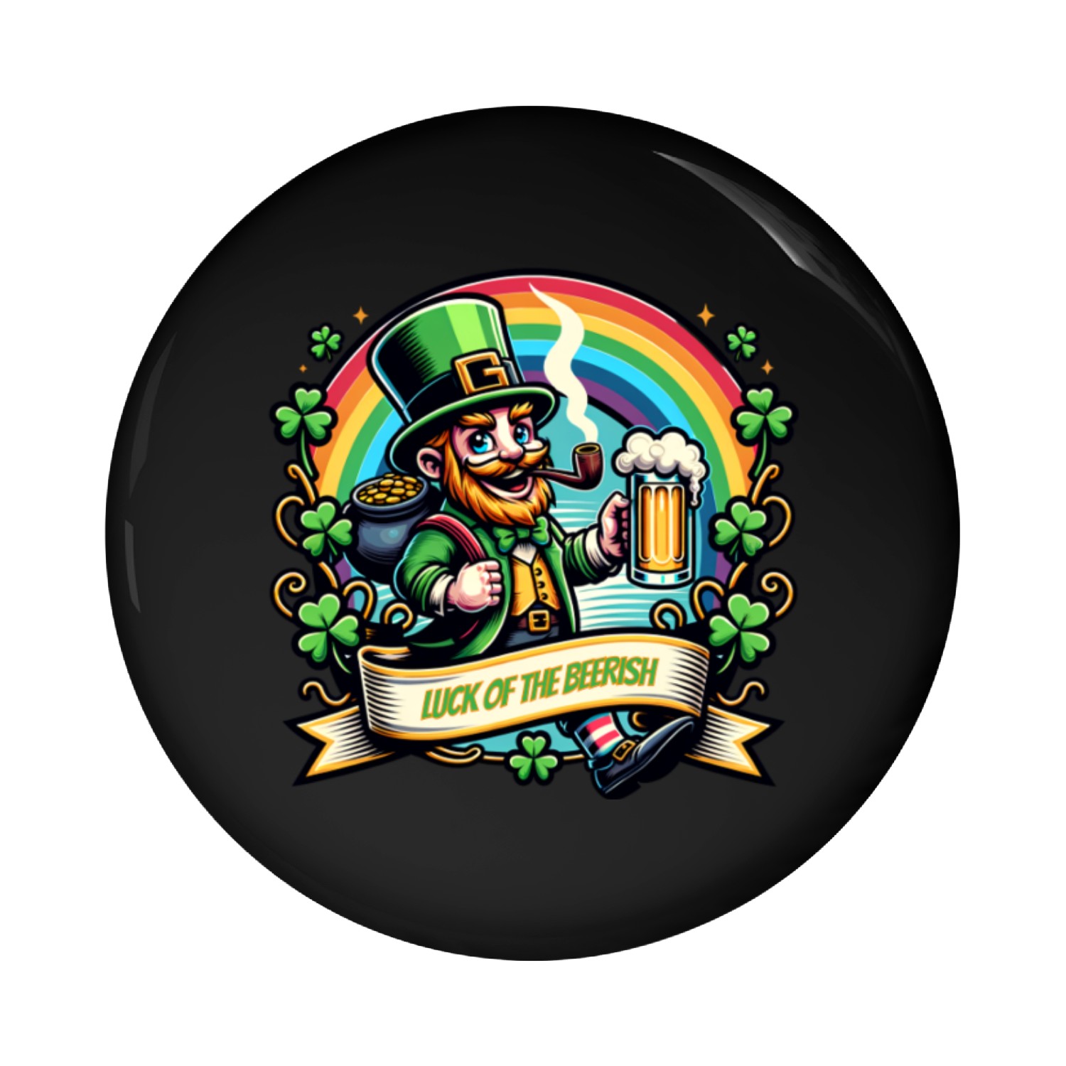 Luck of the Beerish Pin Buttons