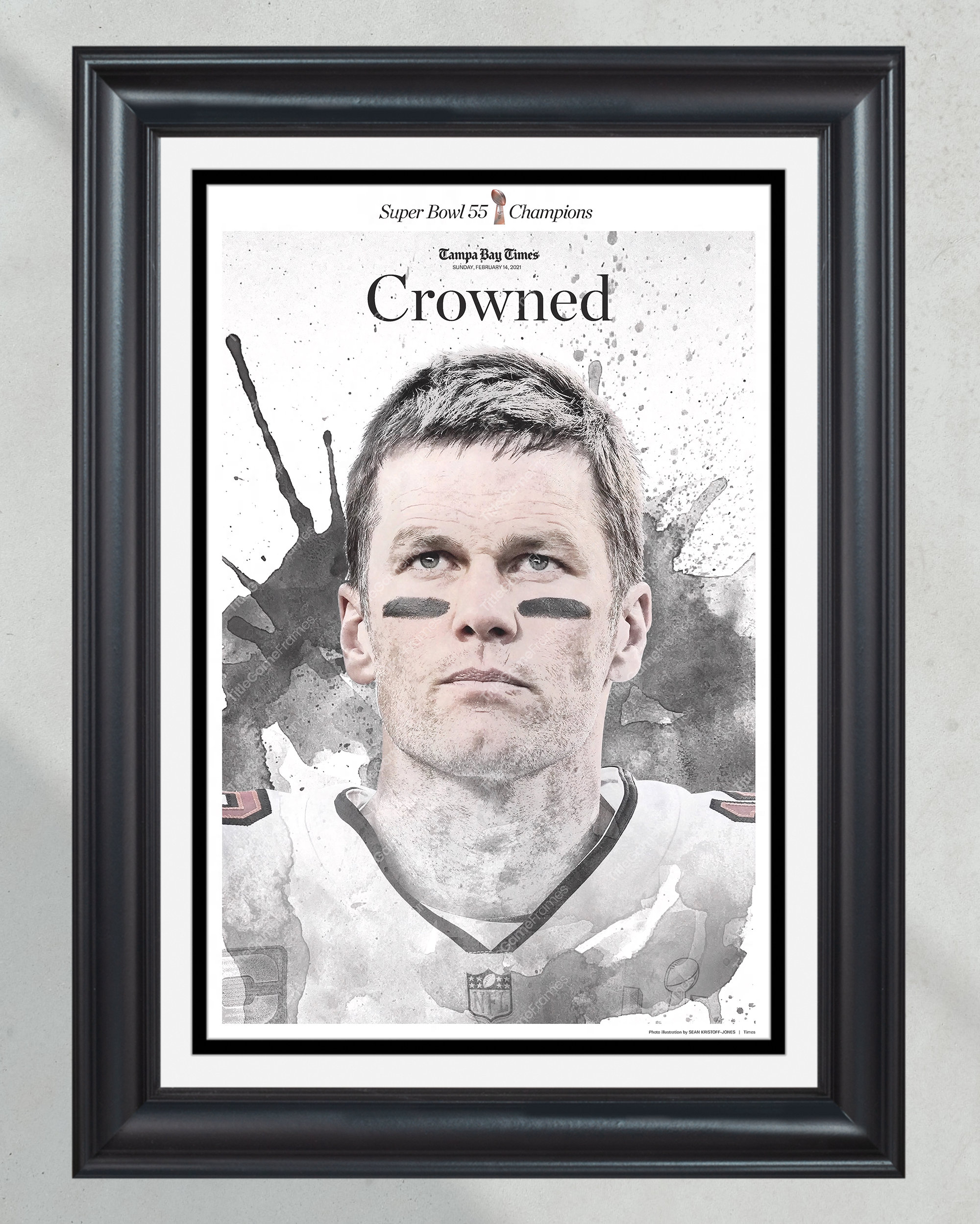 2021 Tampa Bay Buccaneers Crowned football Super Bowl Champions (NO FRAMED) Poster