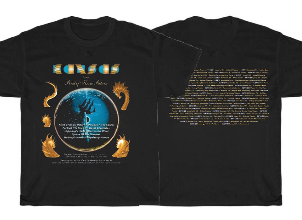 Kansas Point Of Know Return Anniversary Tour 2022 T Shirt