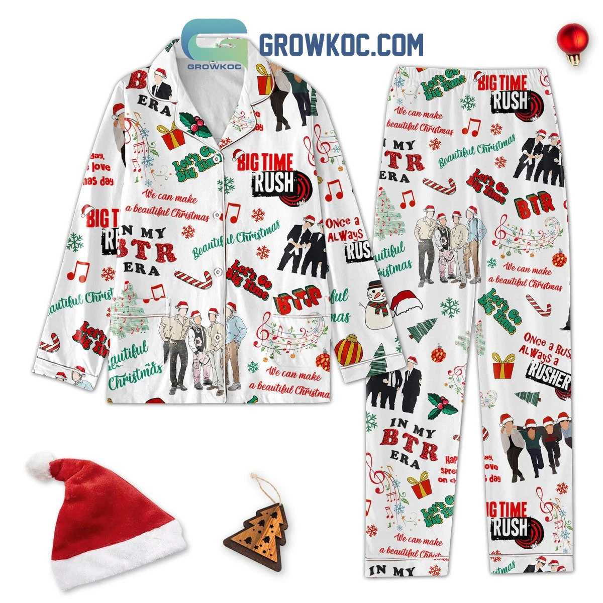 Big Time Rush We Can Make A Beautiful Christmas Pajamas Set