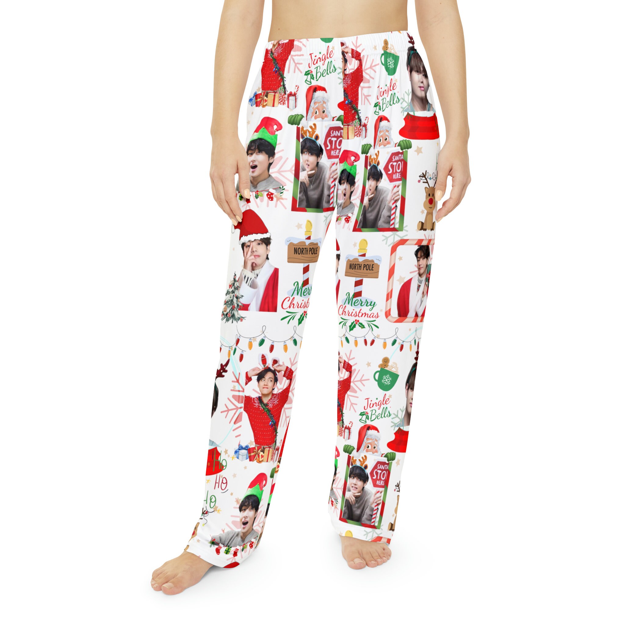 BTS inspired Taehyung Christmas Womens Pajama Pants