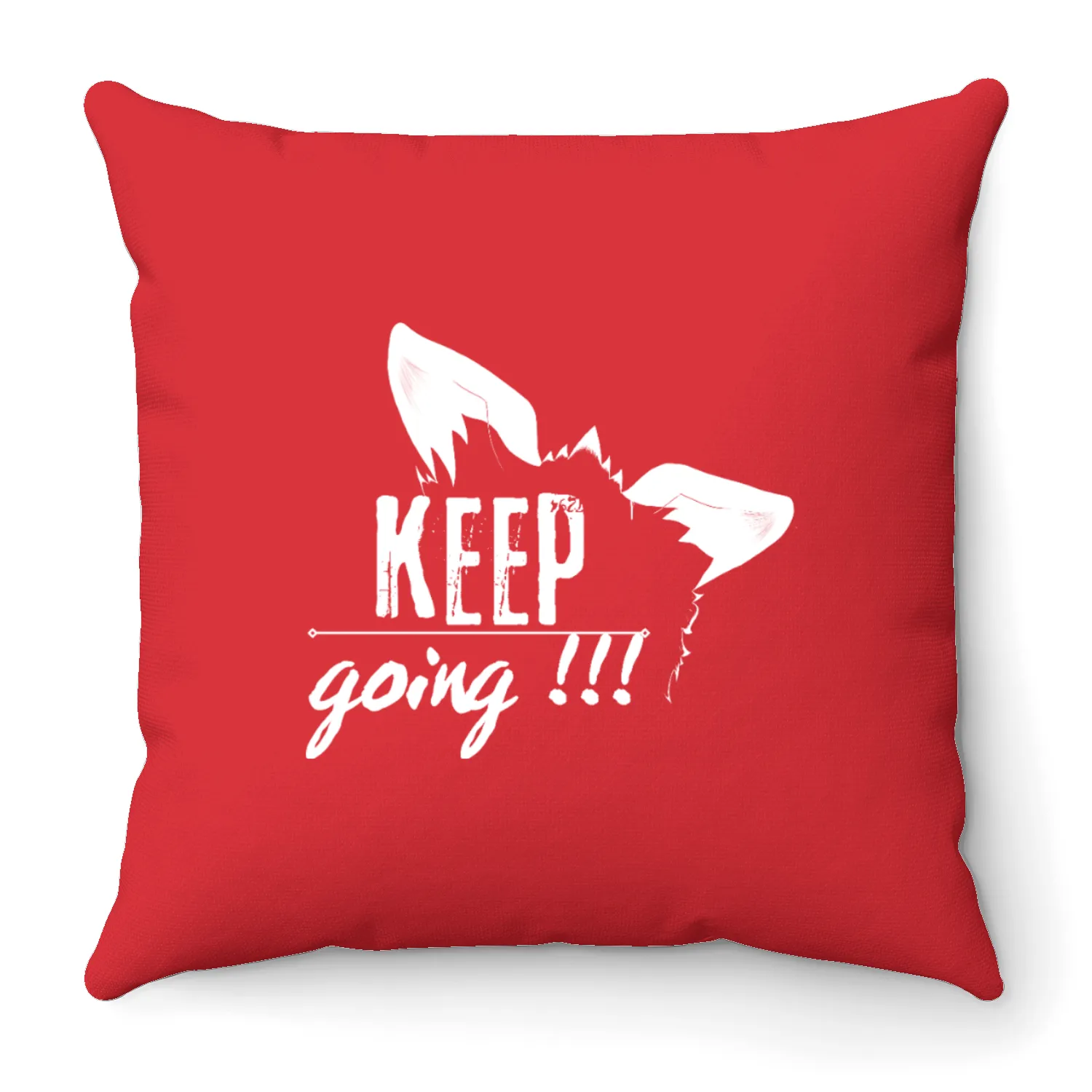 keep going ver2 Throw Pillows