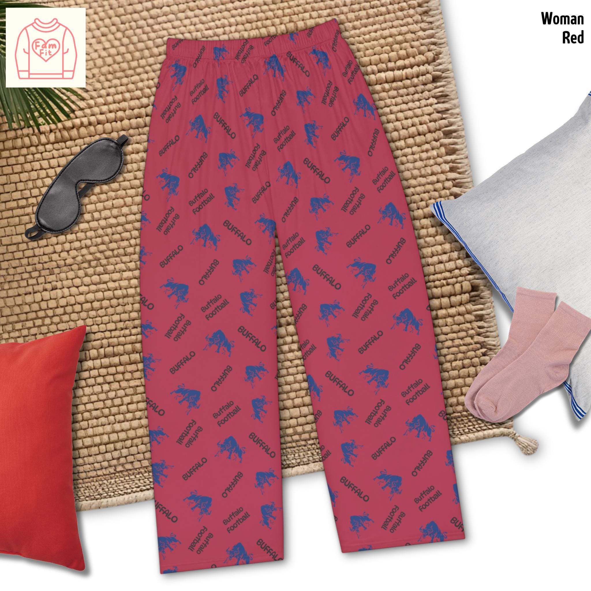 Buffalo Pattern Women's Pajama Pants