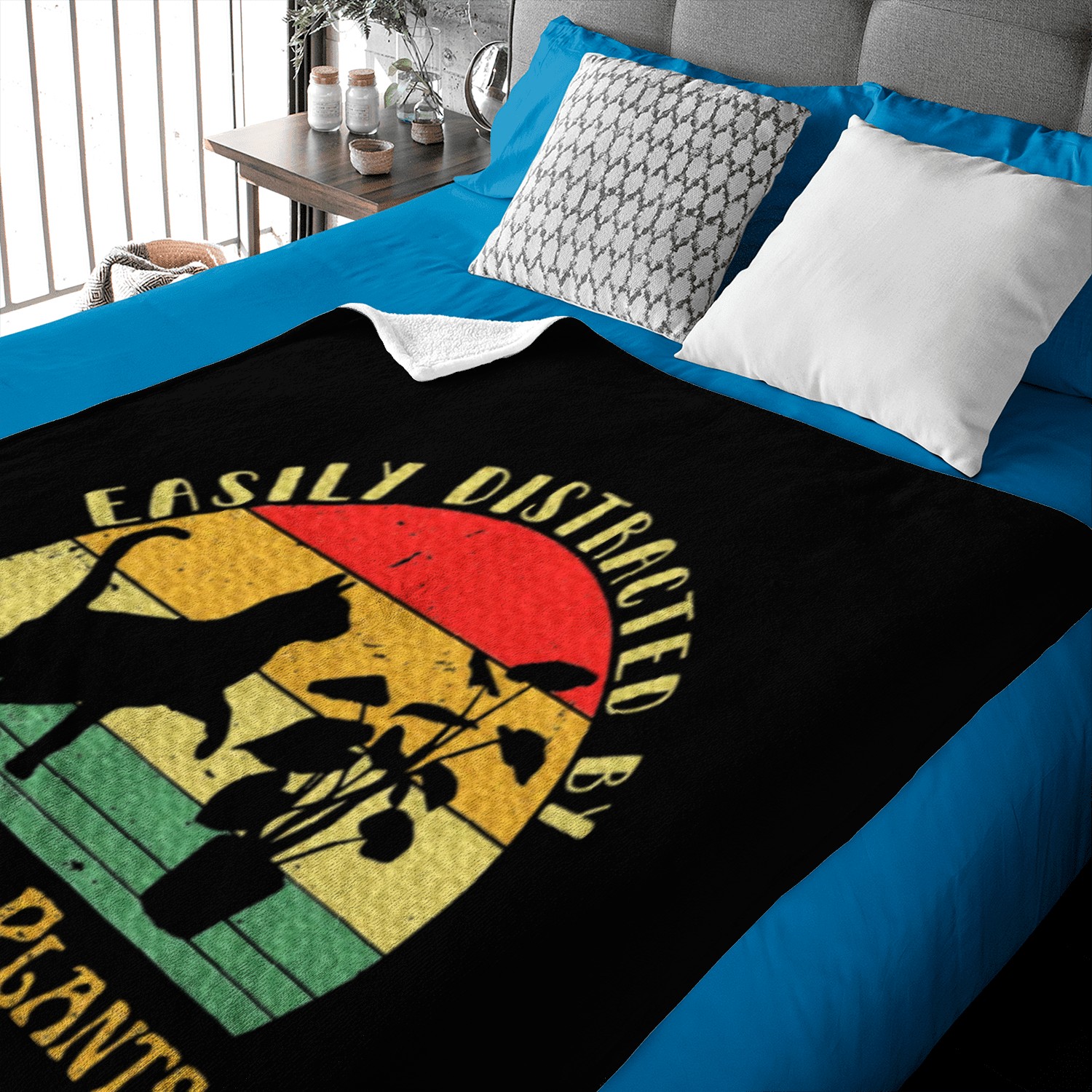 Indoorplants True Plant And Cat Lover Baby Blankets
