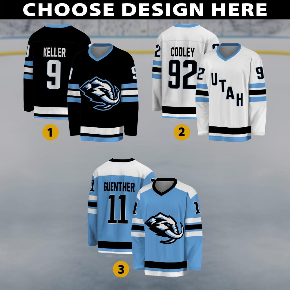 Personalized Utah Mammoth Hockey Jersey, Utah Jersey For Men With Your Team Name, Logan Cooley Clayton Keller Fan Hockey Jersey