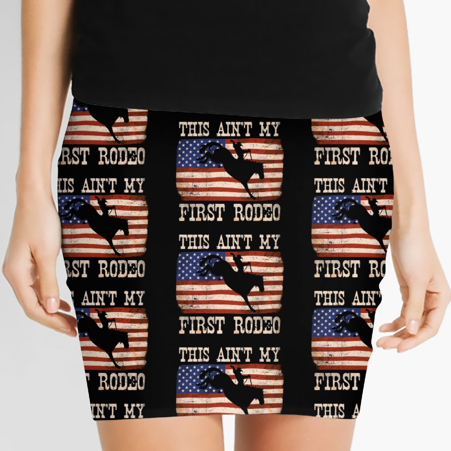 This Ain't My First Rodeo - Rodeo Cowboy Western Women's Mini Skirts