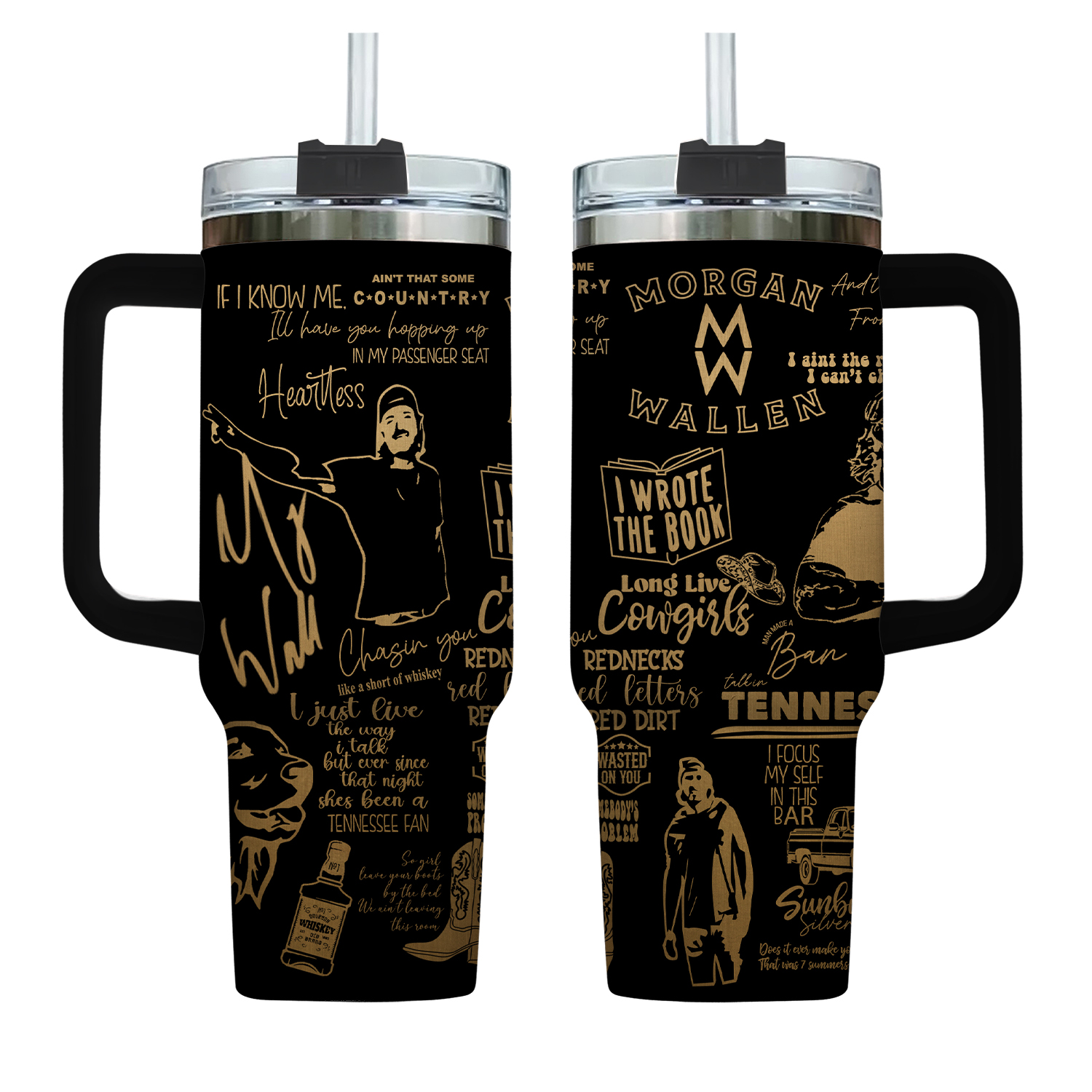 Wallen Signature Engraved 40 oz Tumbler