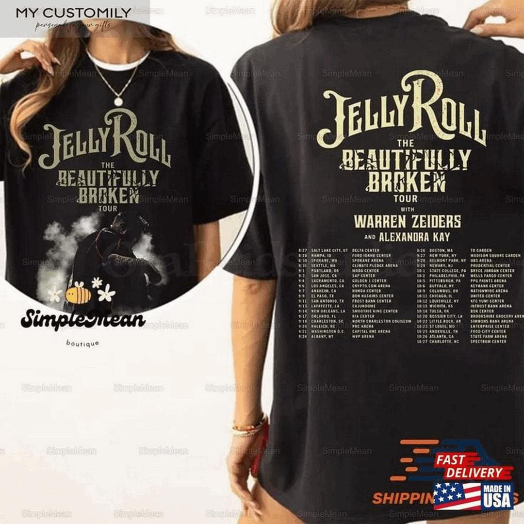 Jelly Roll 2025 Tour Sweatshirt, The Beautifully Broken Shirt