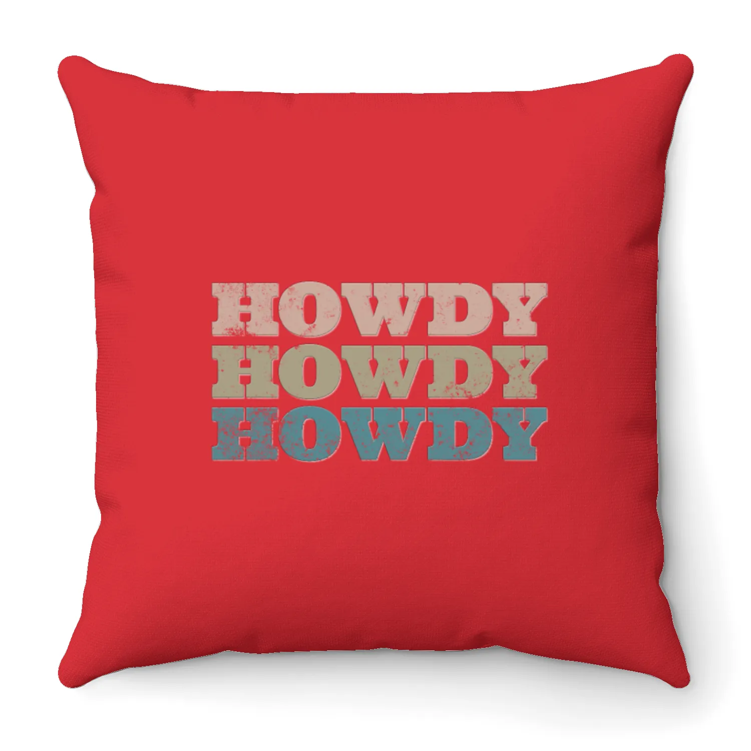 Howdy Western Cowboy Rodeo Country Southern Howdy Throw Pillows