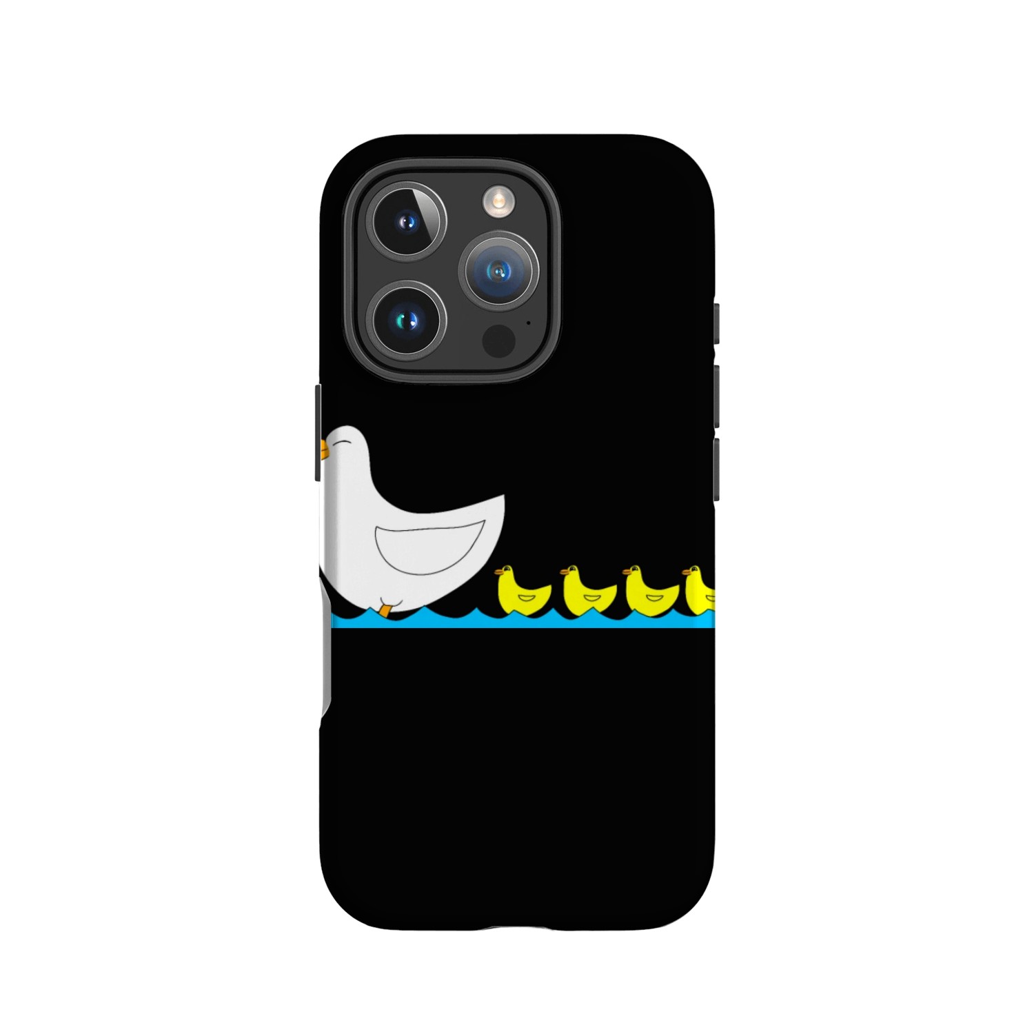 Duck with ducklings IPhone Cases