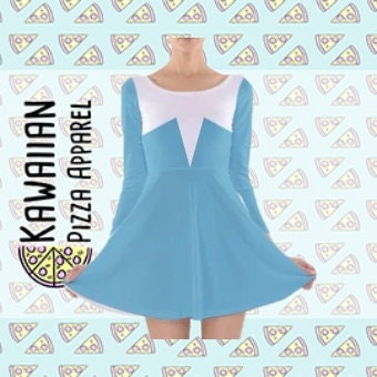 Frozone Inspired Long Sleeve Skater Dress