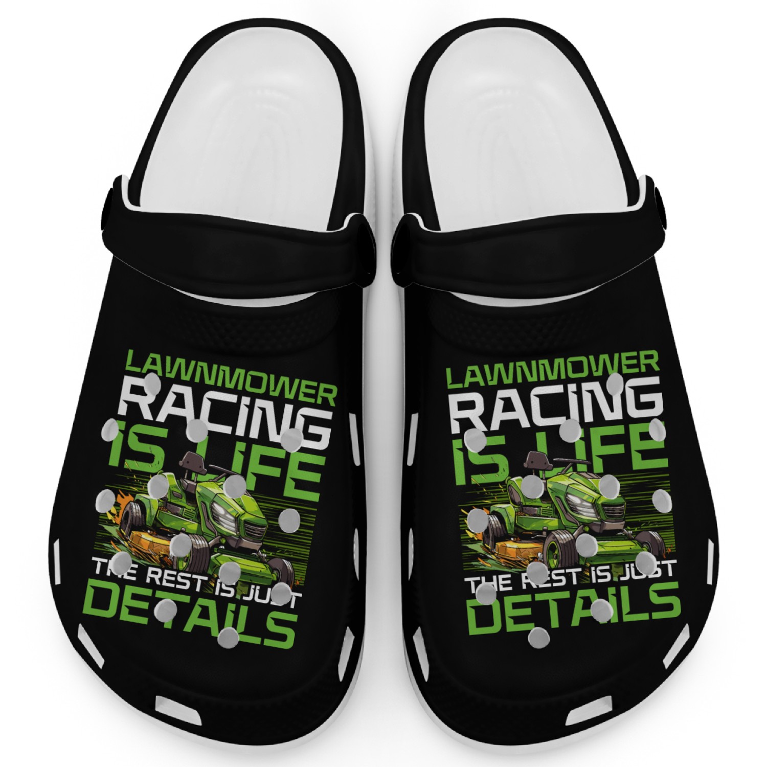 Lawn Mower Racing Lawnmower Clogs