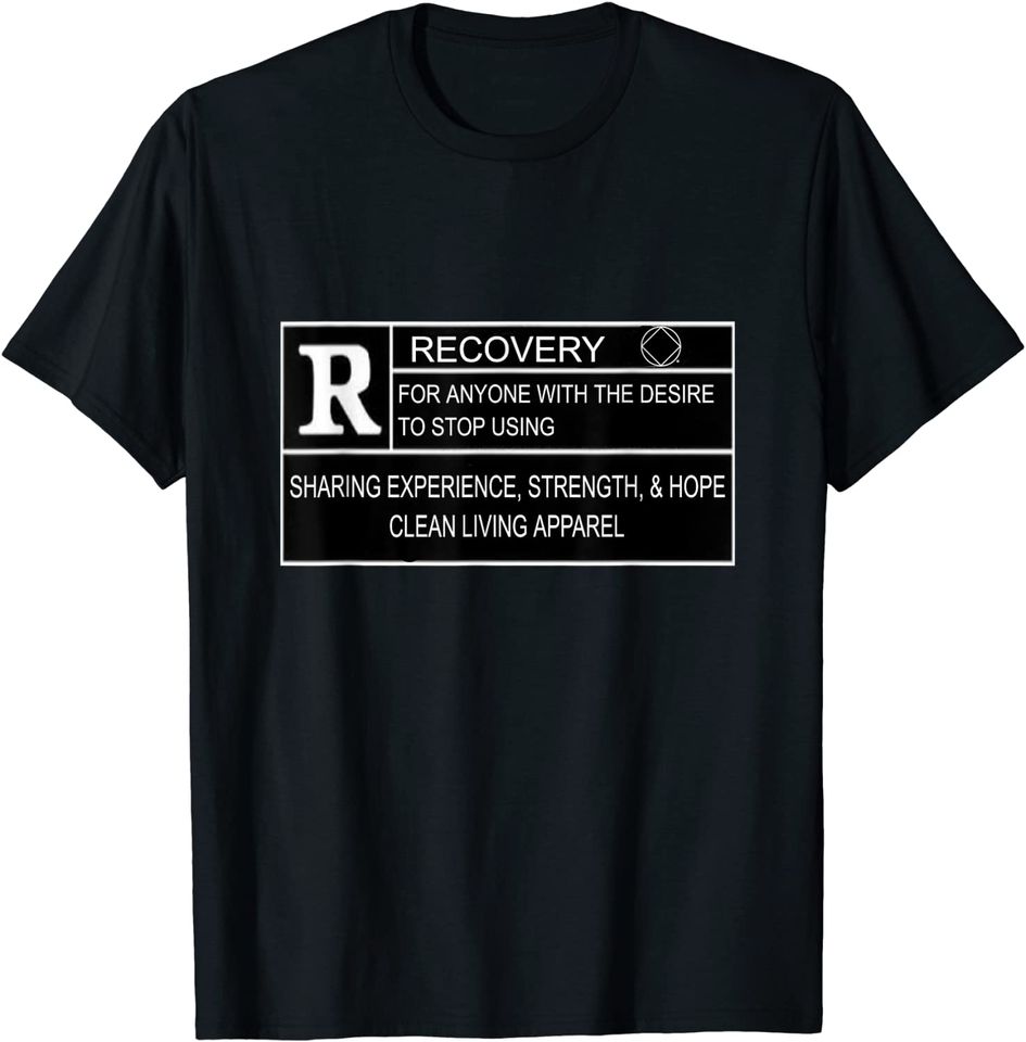 Rated R For Recovery Narcotics Anonymous Gifts Shirts NA AA