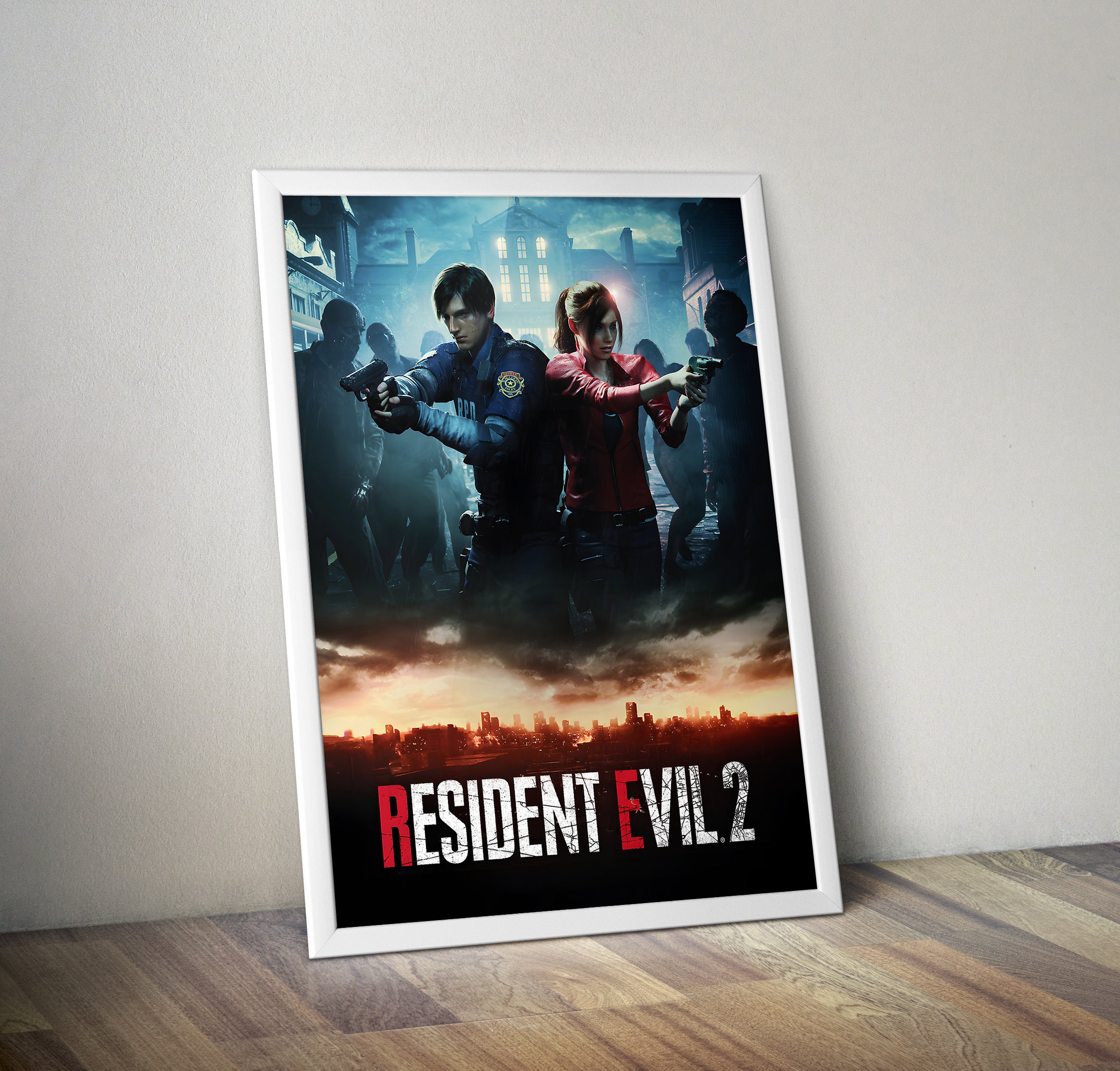 Resident Evil 2 Poster | Resident Evil Video Game Poster Unfamed poster, Available in 7 sizes poster, Gift for fan, Movie lover gift