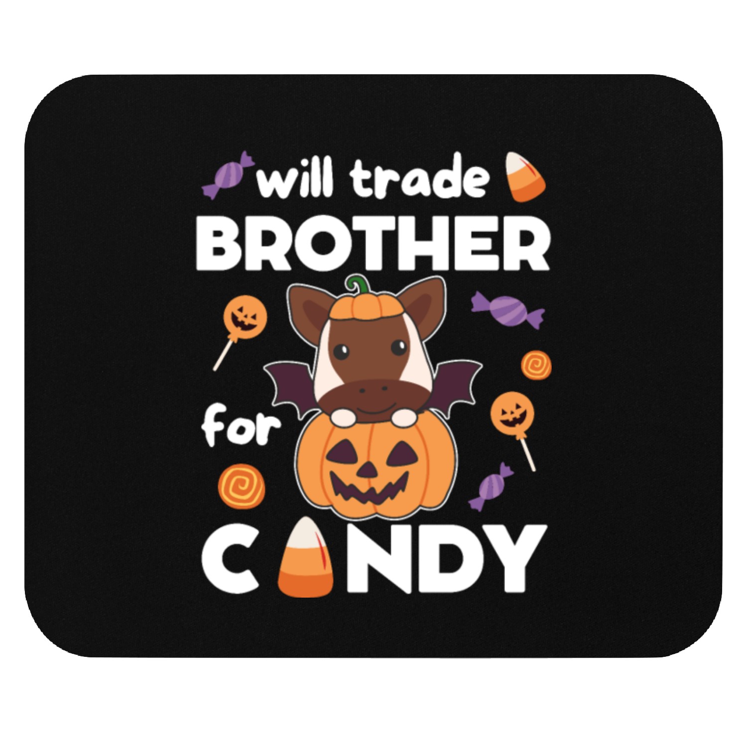 Okapi Halloween Trade Brother For Candy Mouse Pads