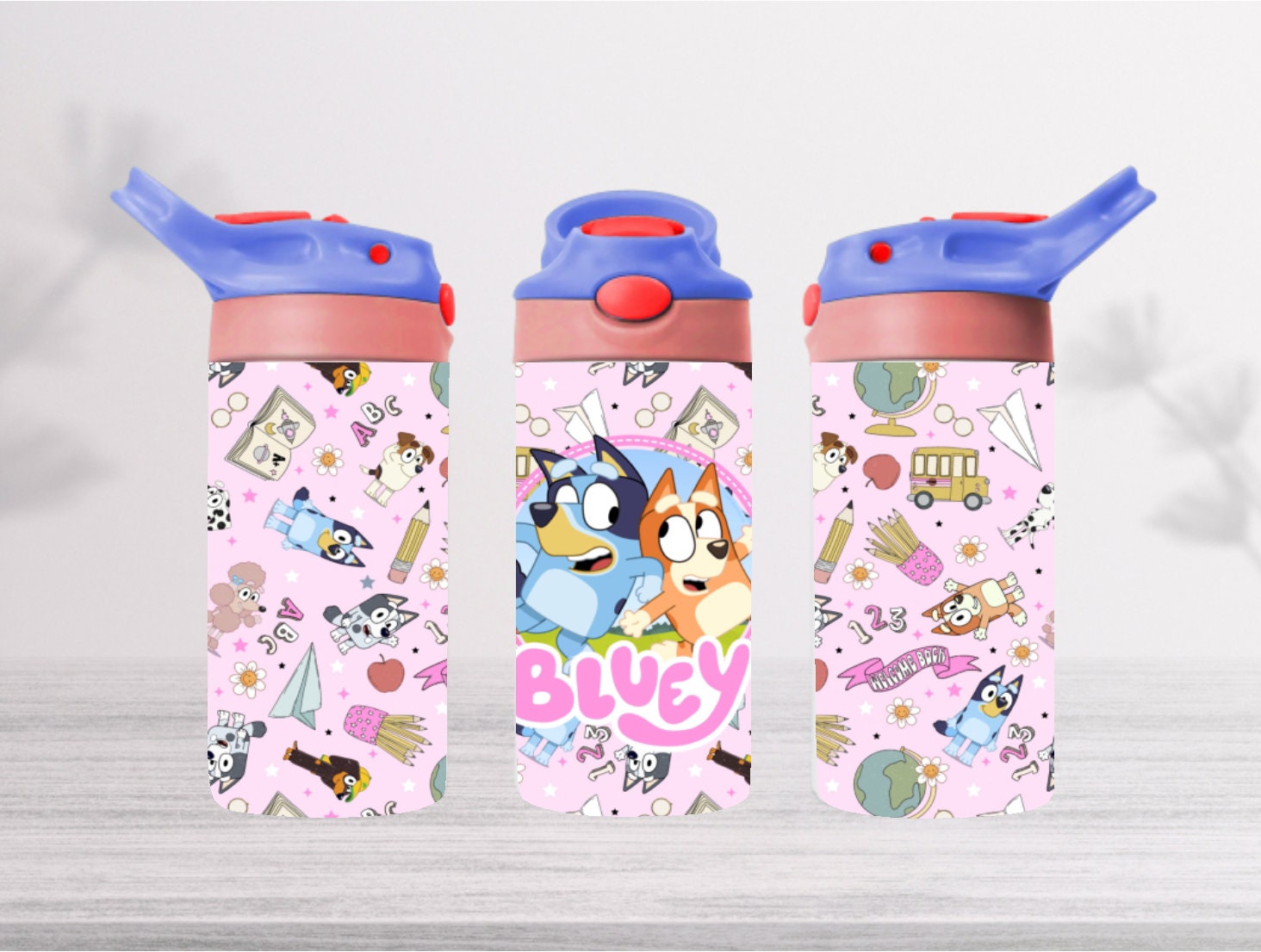 Blue Dog Kids Water Bottle