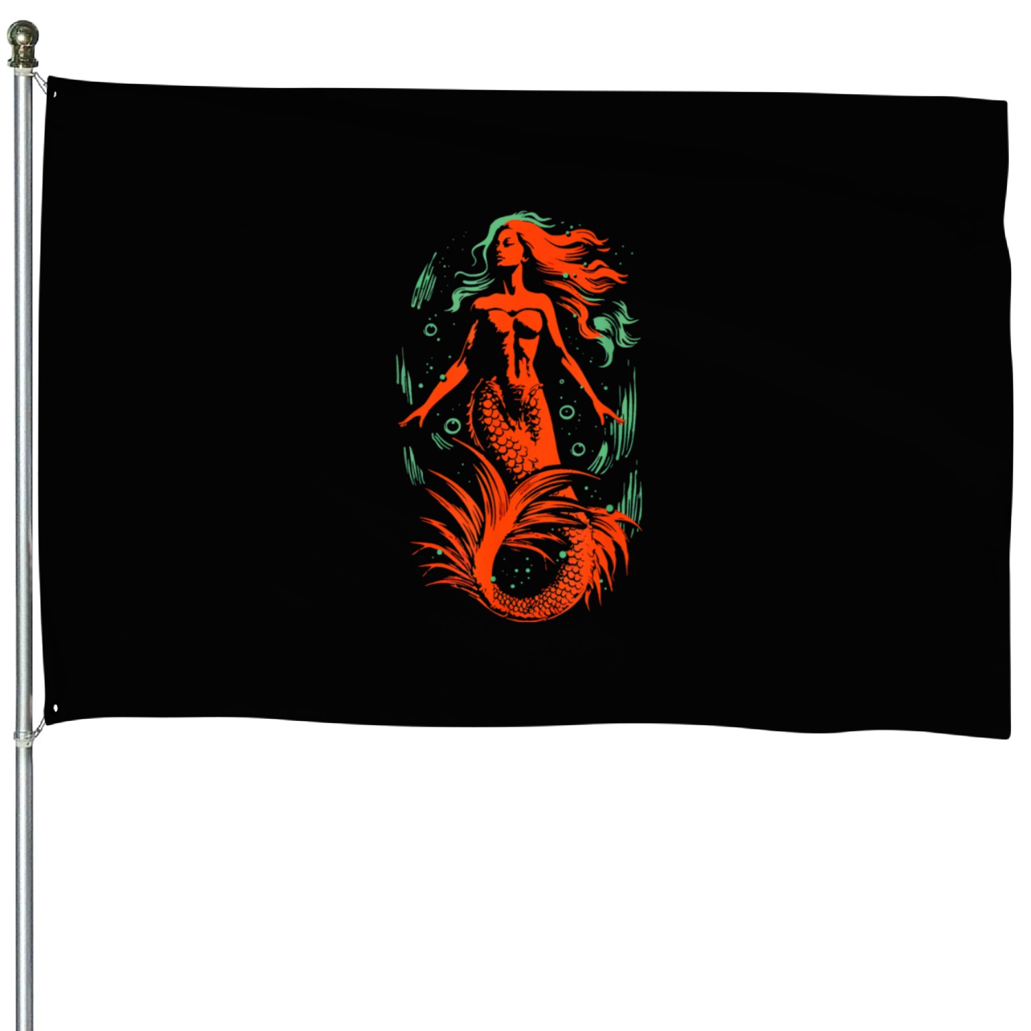 Last Gasp Graphics Mermaid House Flags